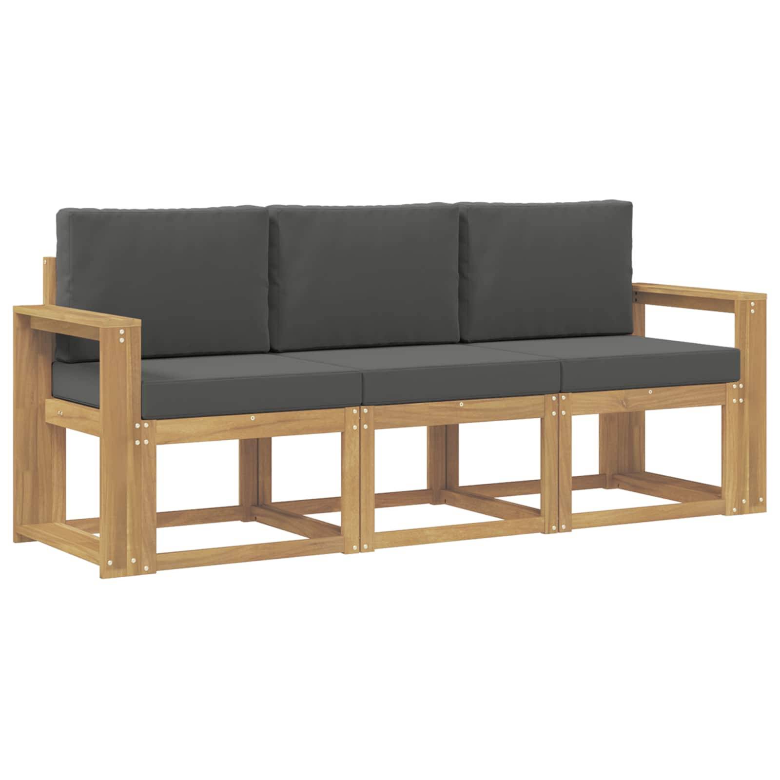 vidaXL Outdoor-Sofagarnitur 3 pcs