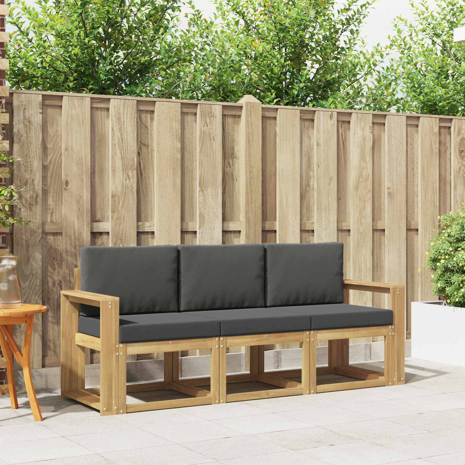vidaXL Outdoor-Sofagarnitur 3 pcs