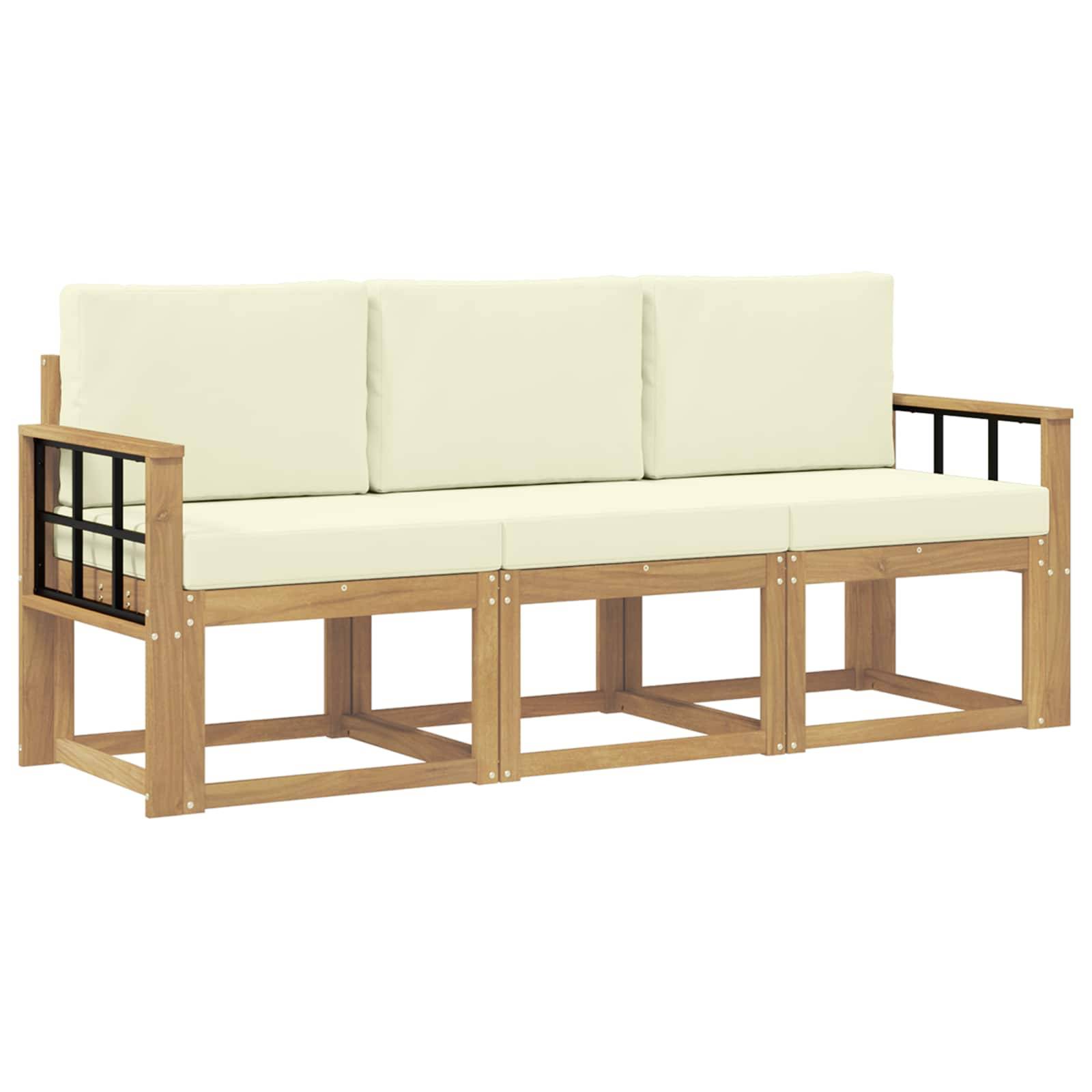vidaXL Outdoor-Sofagarnitur 3 pcs