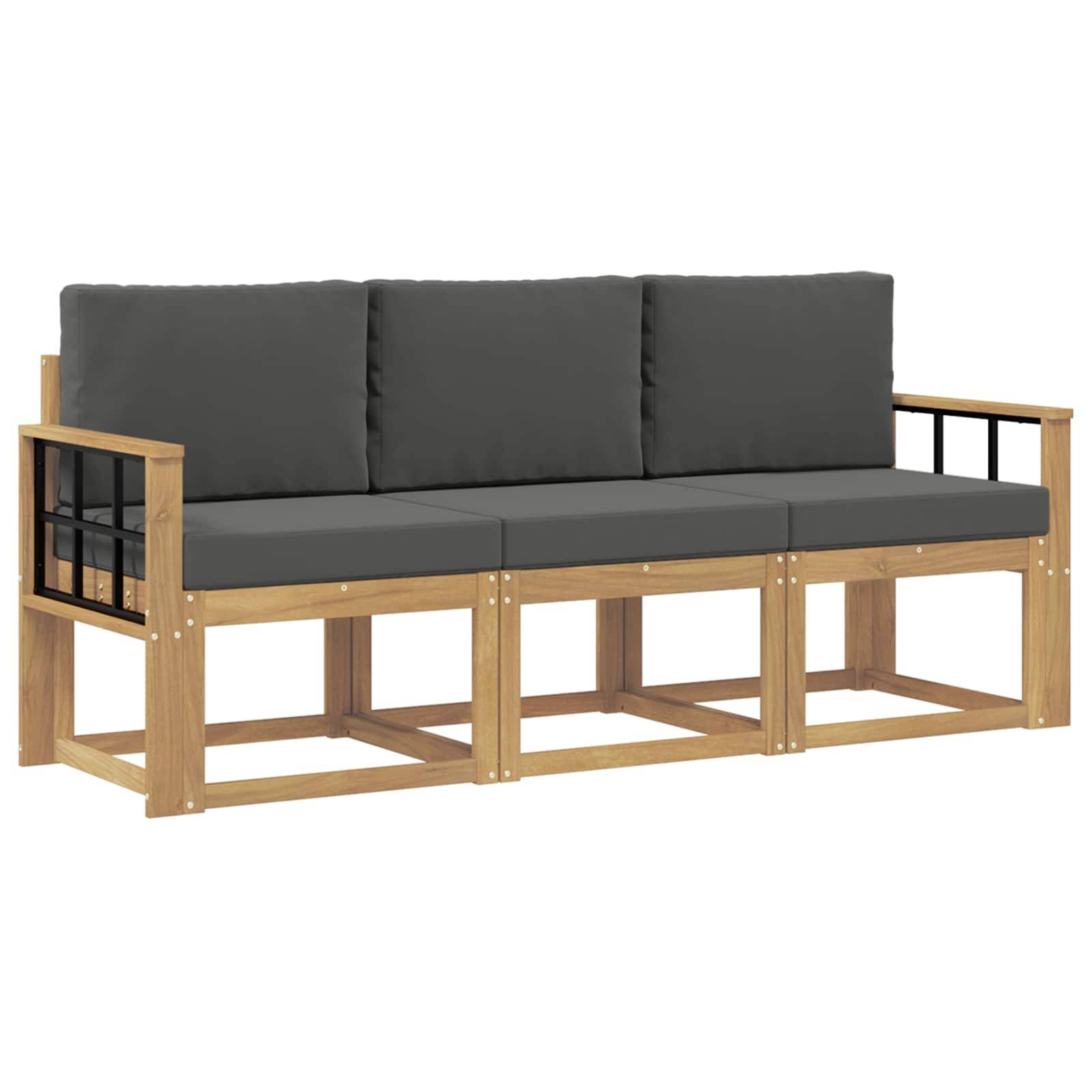 vidaXL Outdoor-Sofagarnitur 3 pcs