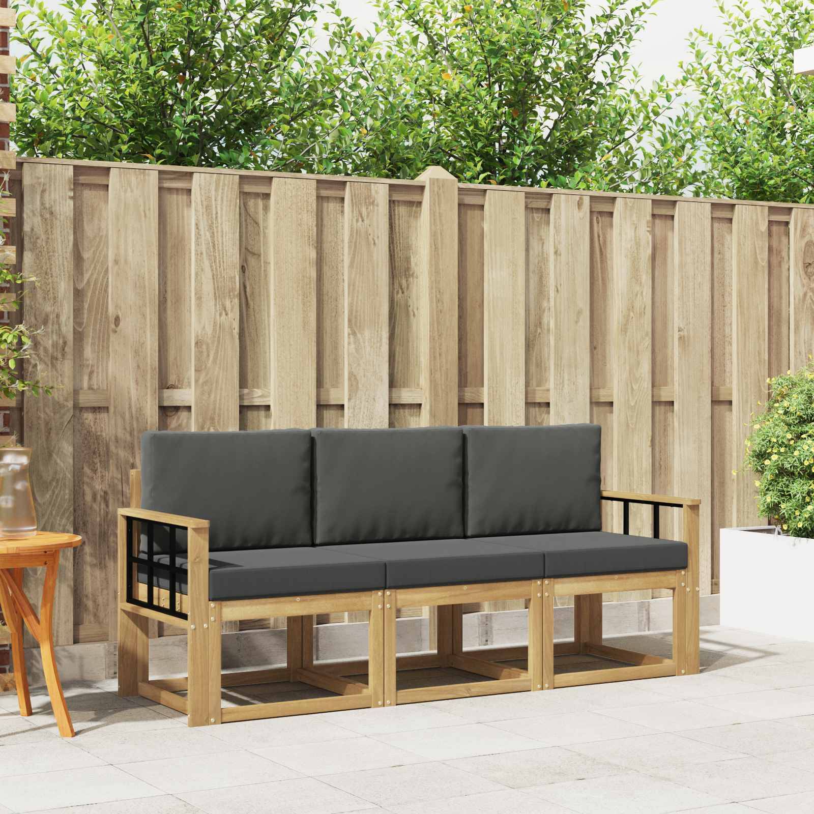 vidaXL Outdoor-Sofagarnitur 3 pcs