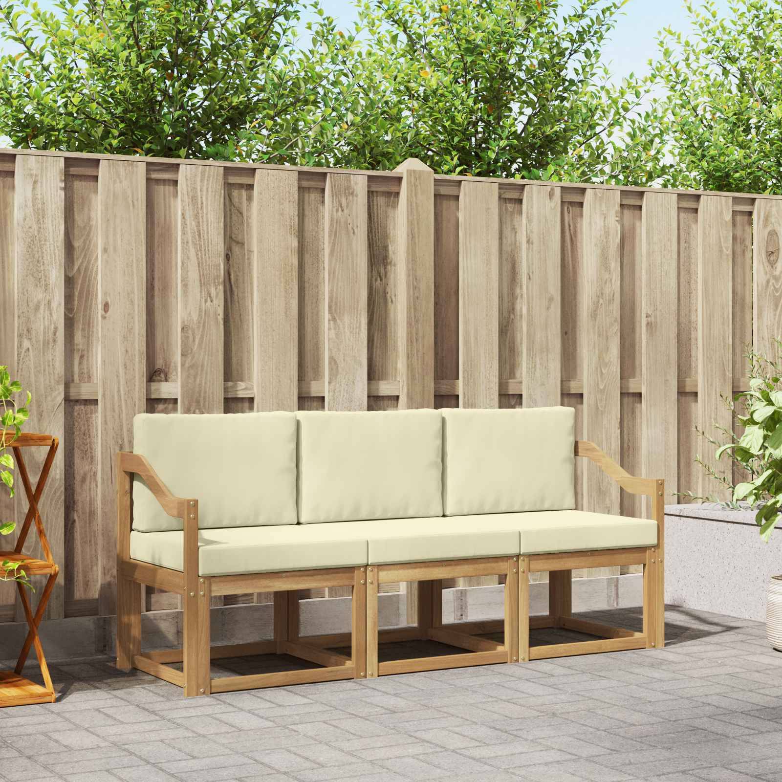 vidaXL Outdoor-Sofagarnitur 3 pcs