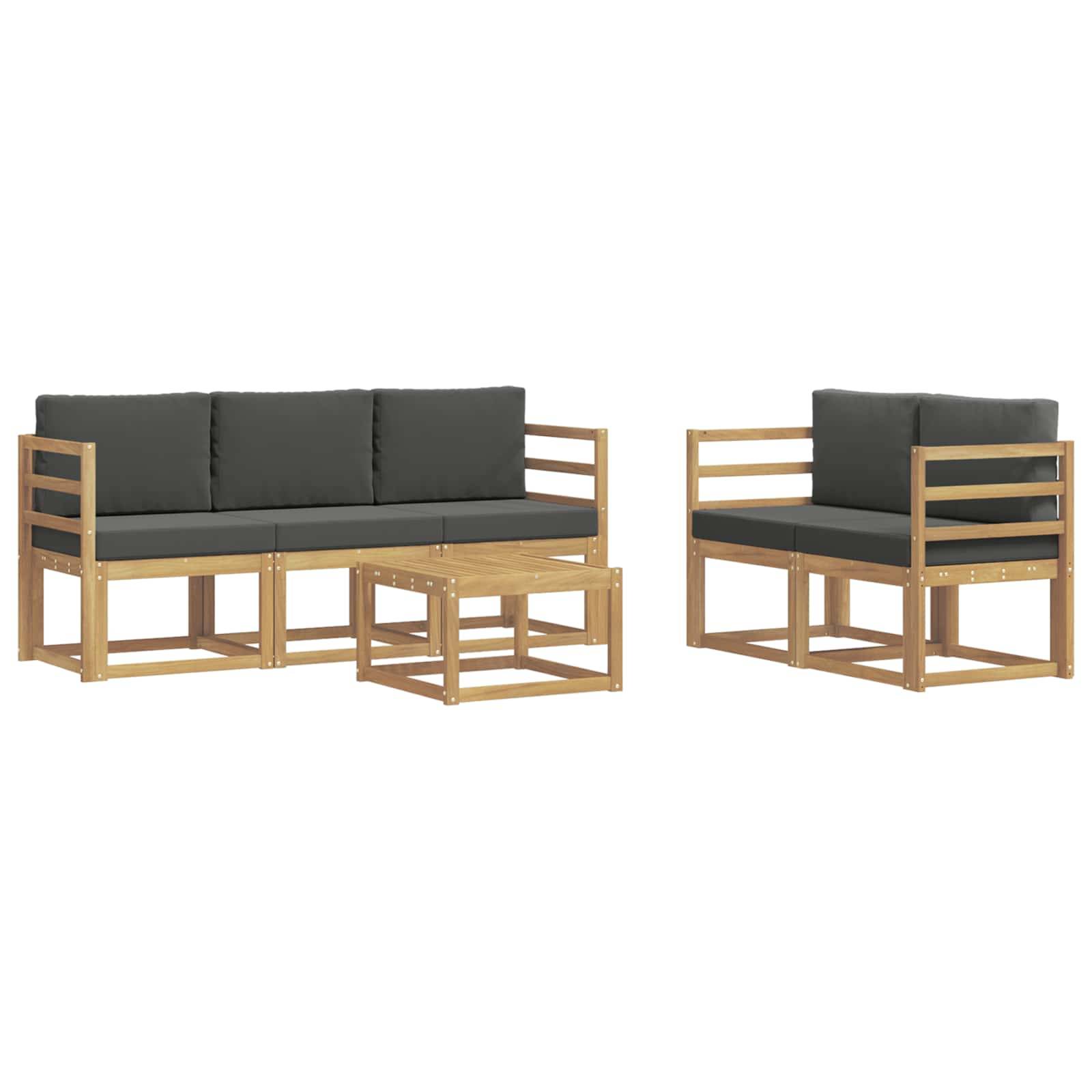 vidaXL Outdoor-Sofagarnitur 6 pcs