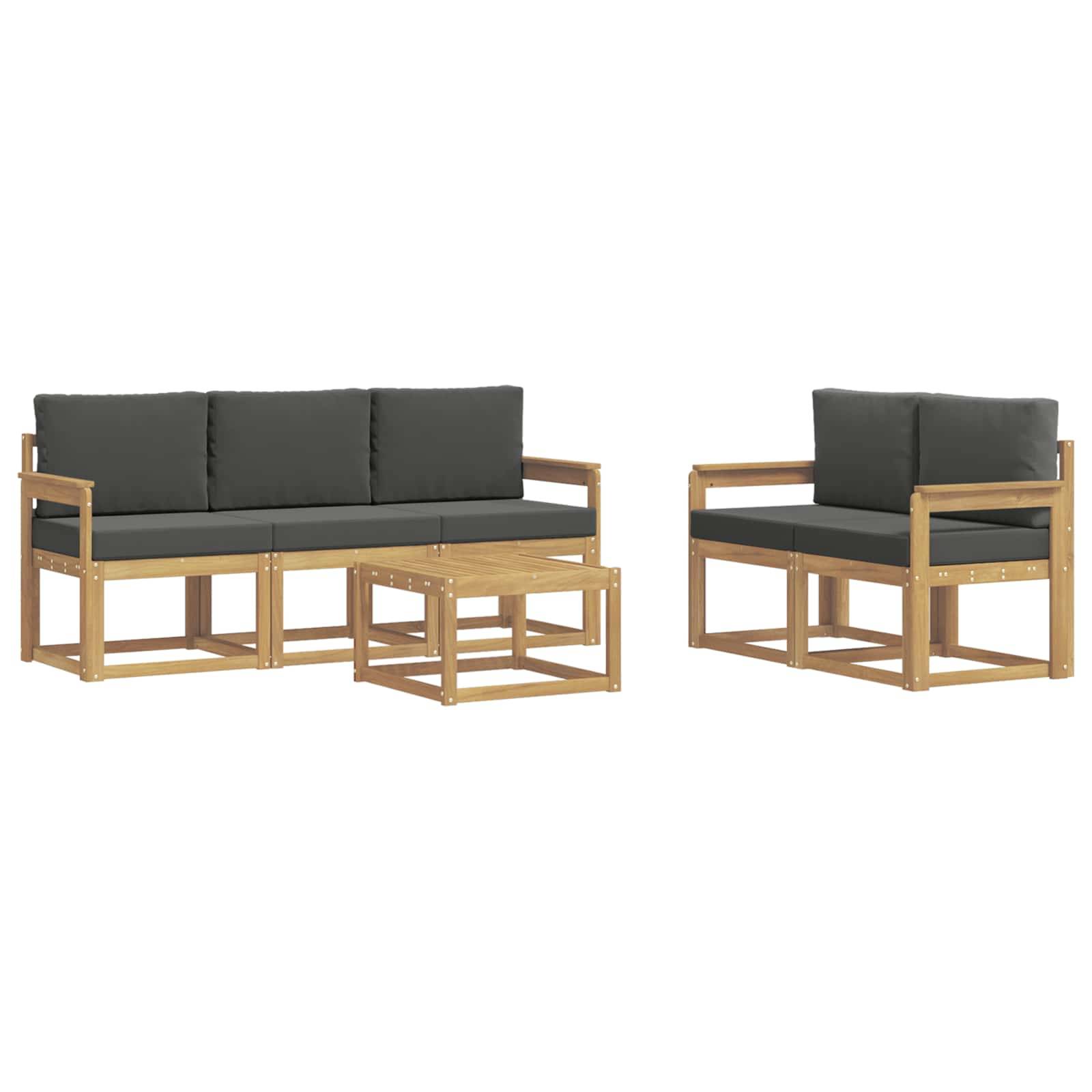 vidaXL Outdoor-Sofagarnitur 6 pcs