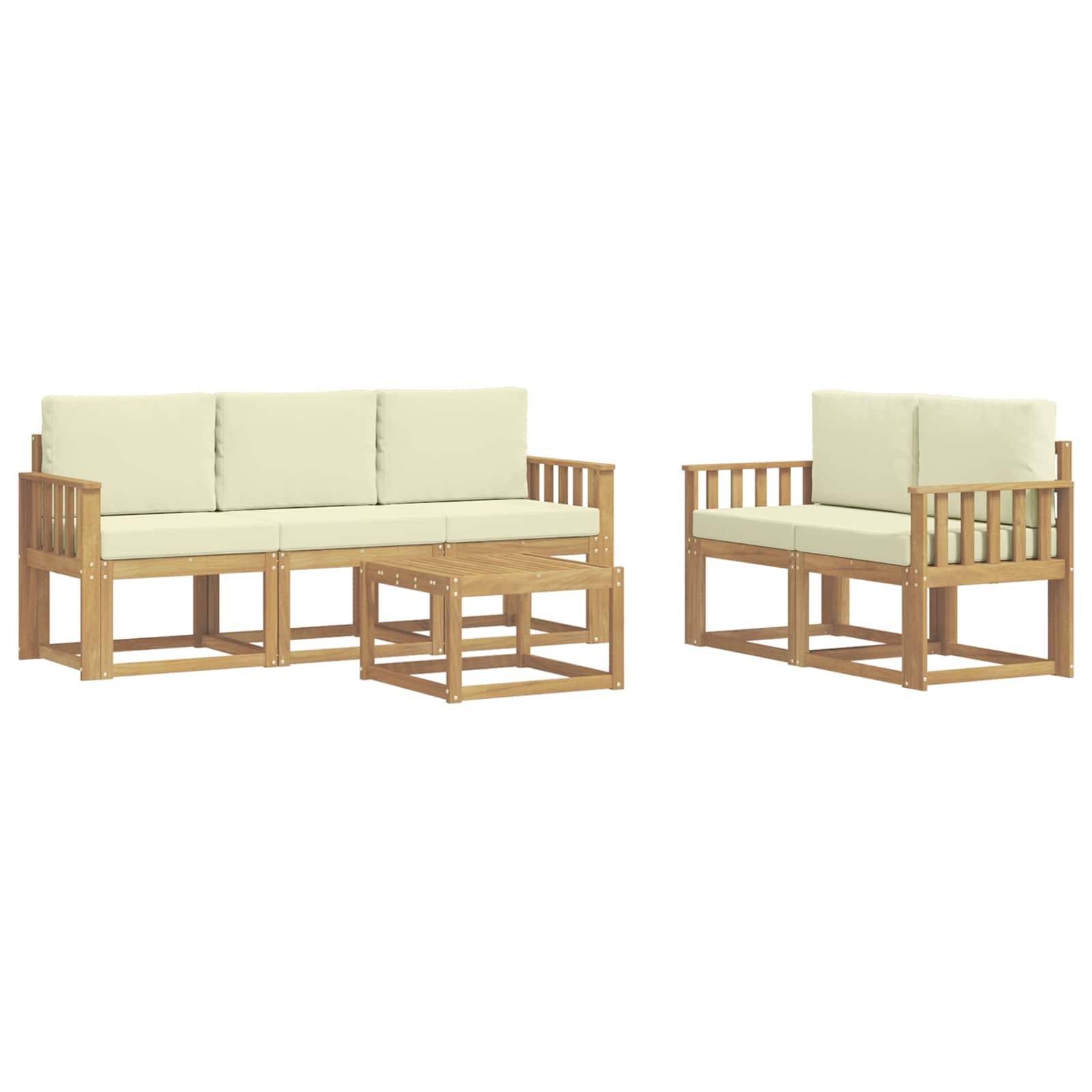 vidaXL Outdoor-Sofagarnitur 6 pcs