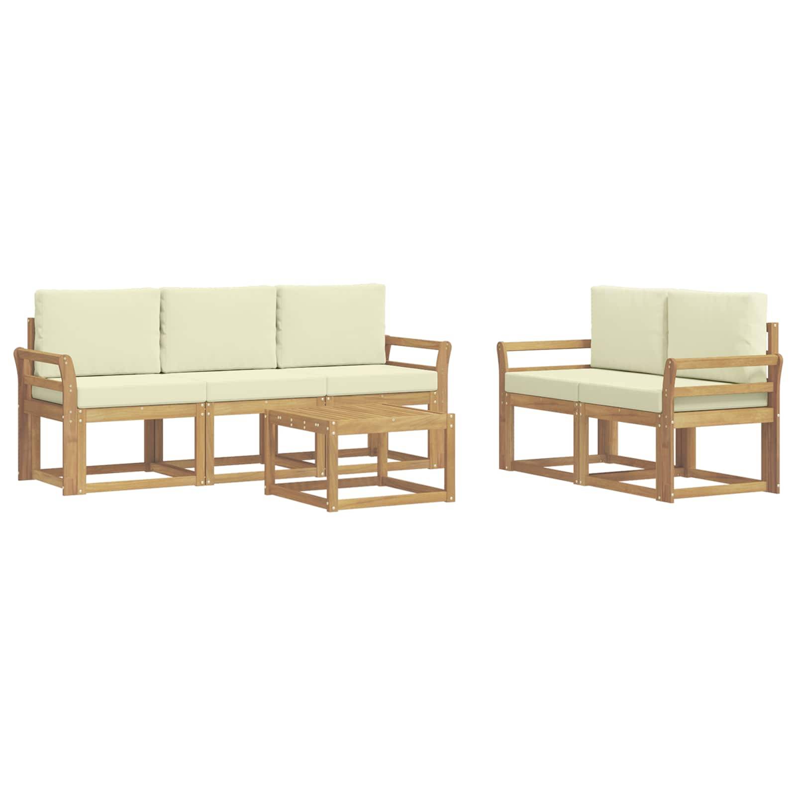 vidaXL Outdoor-Sofagarnitur 6 pcs