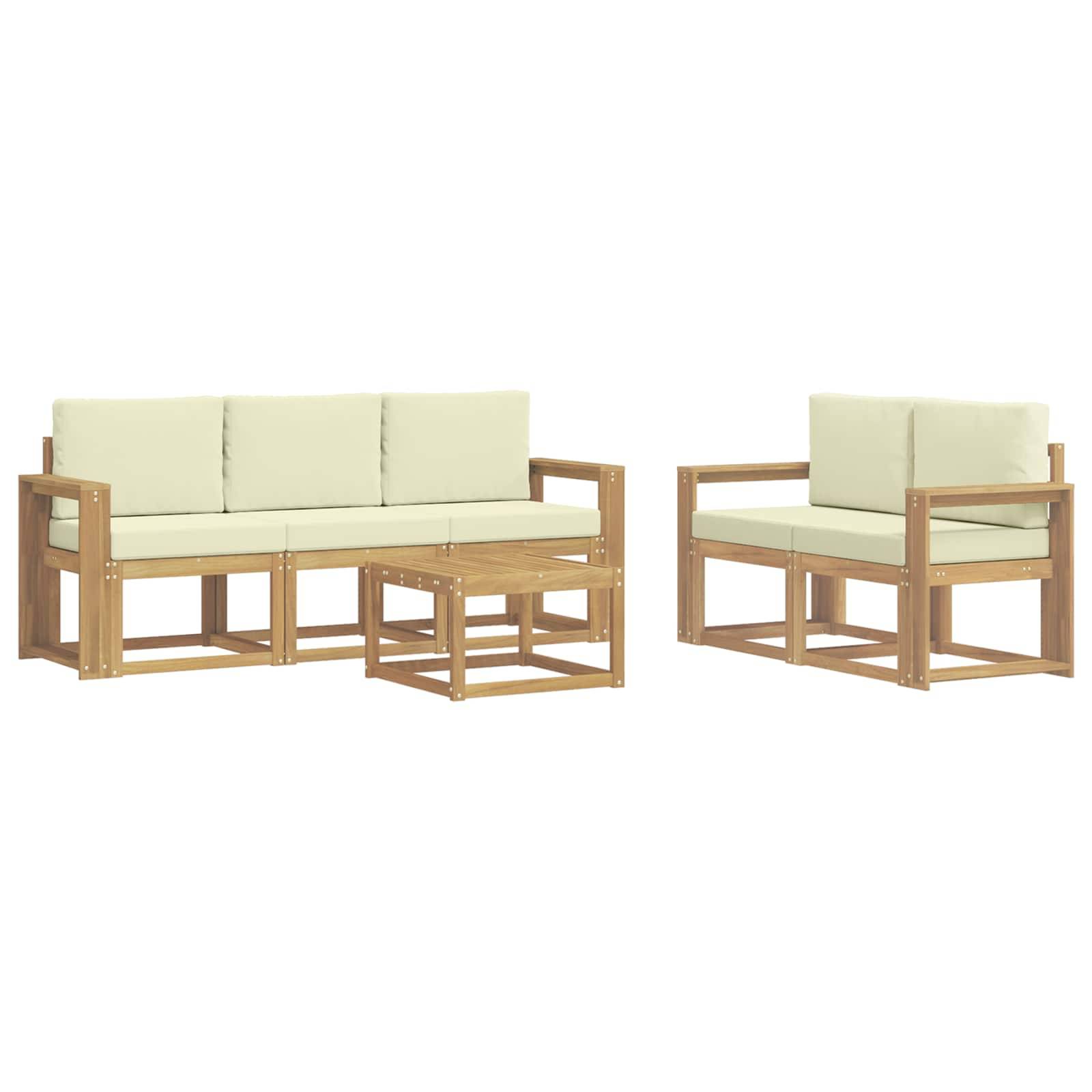 vidaXL Outdoor-Sofagarnitur 6 pcs