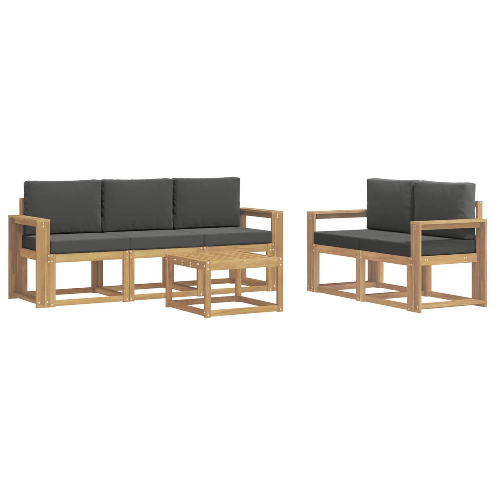 vidaXL Outdoor-Sofagarnitur 6 pcs