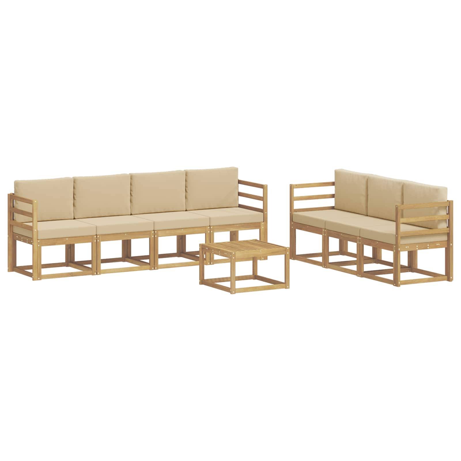 vidaXL Outdoor-Sofagarnitur 7 pcs