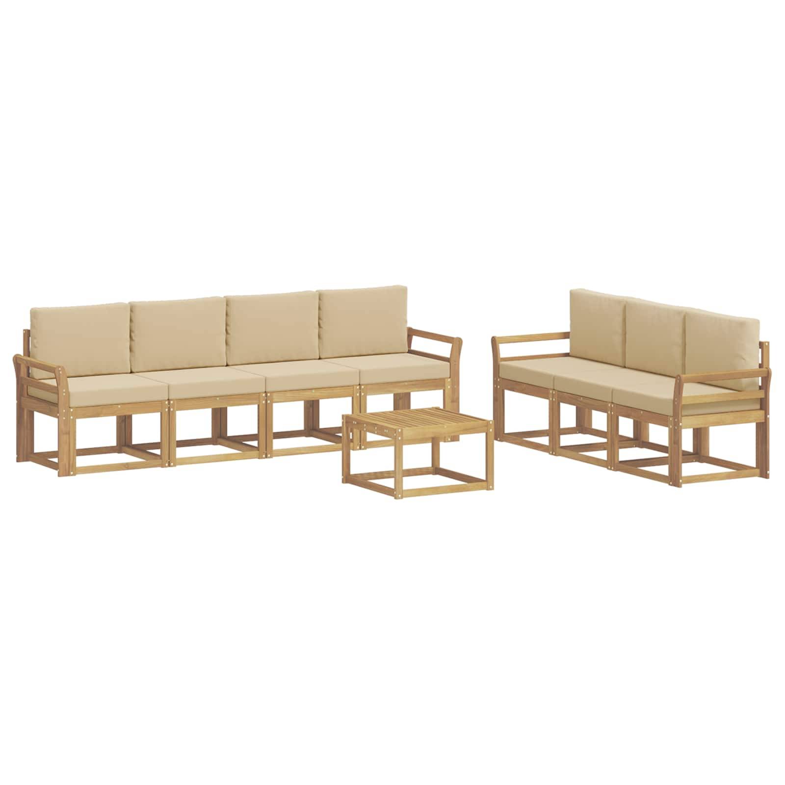 vidaXL Outdoor-Sofagarnitur 7 pcs