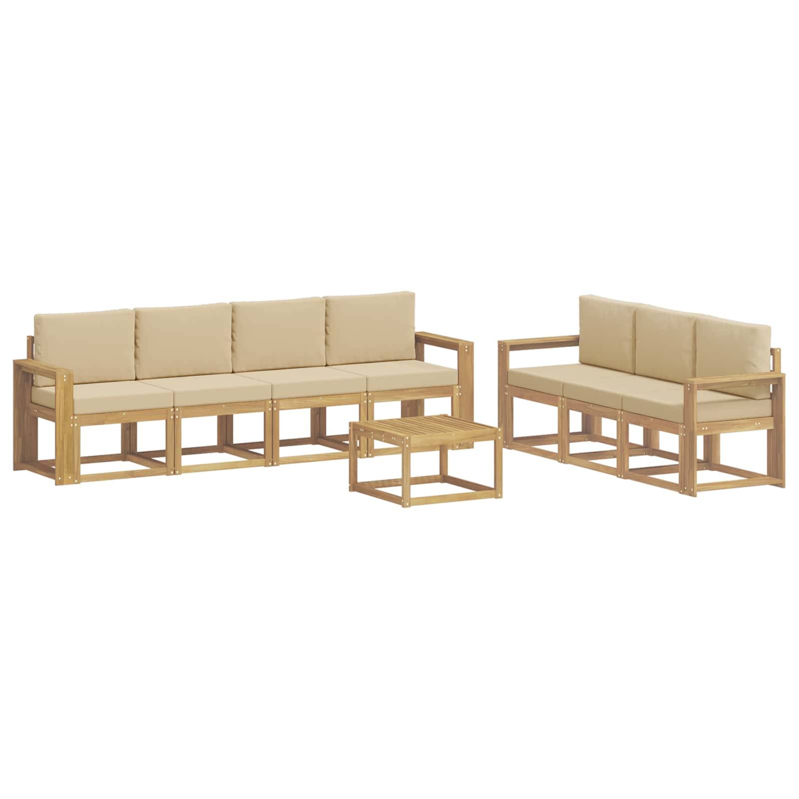 vidaXL Outdoor-Sofagarnitur 7 pcs