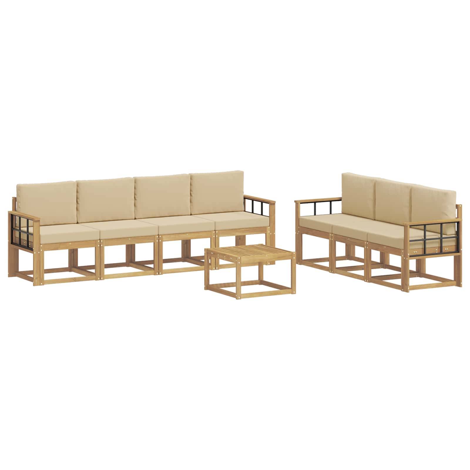 vidaXL Outdoor-Sofagarnitur 7 pcs