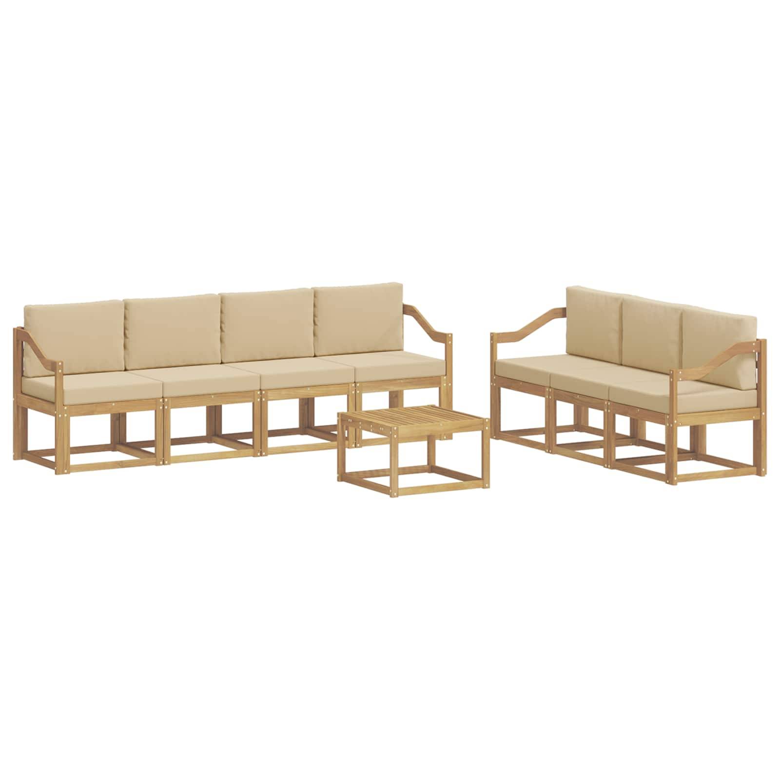 vidaXL Outdoor-Sofagarnitur 7 pcs