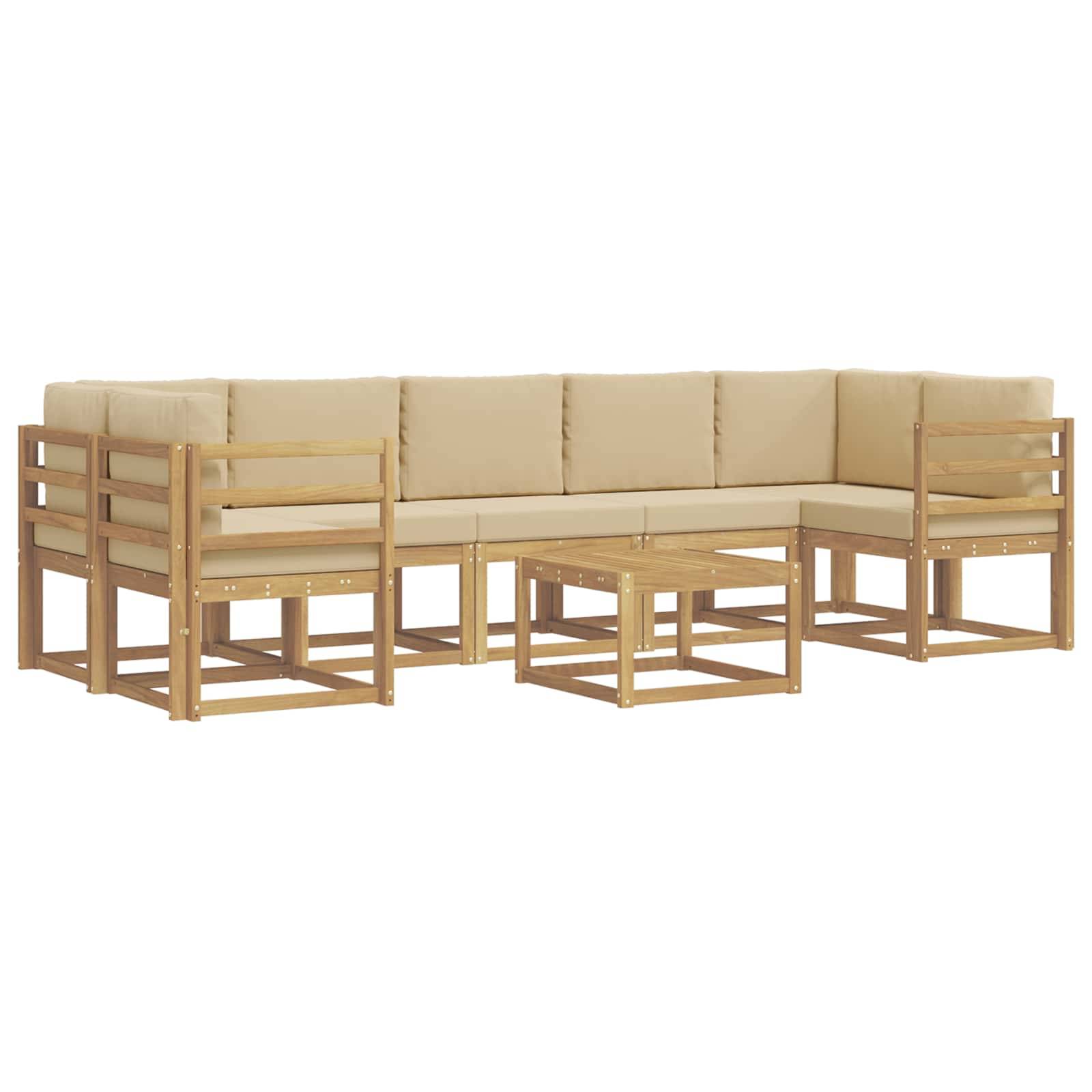 vidaXL Outdoor-Sofagarnitur 6 pcs