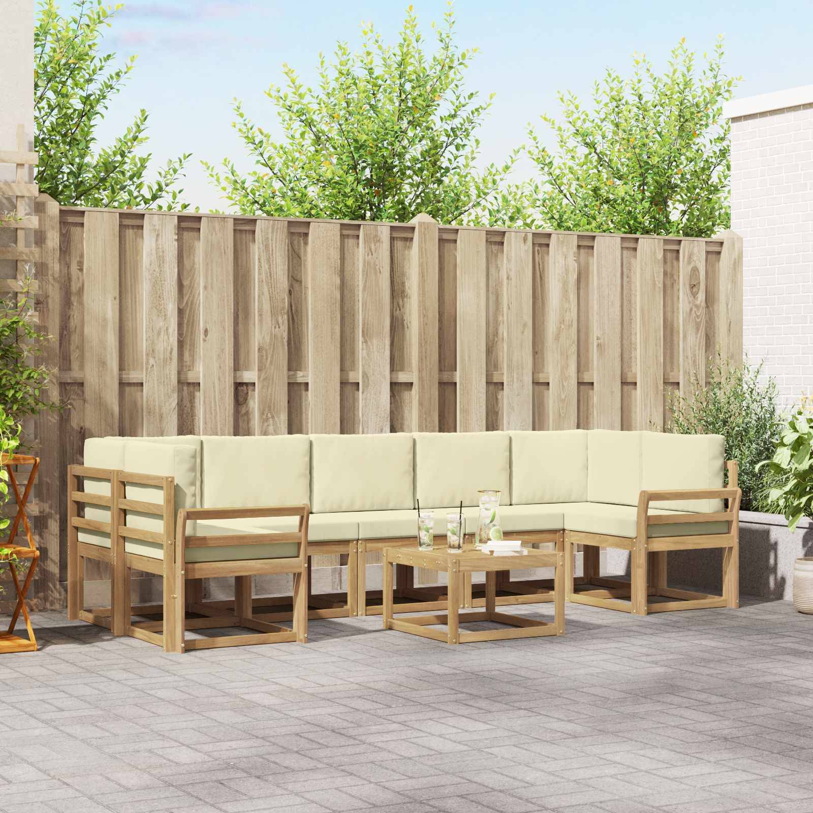 vidaXL Outdoor-Sofagarnitur 6 pcs