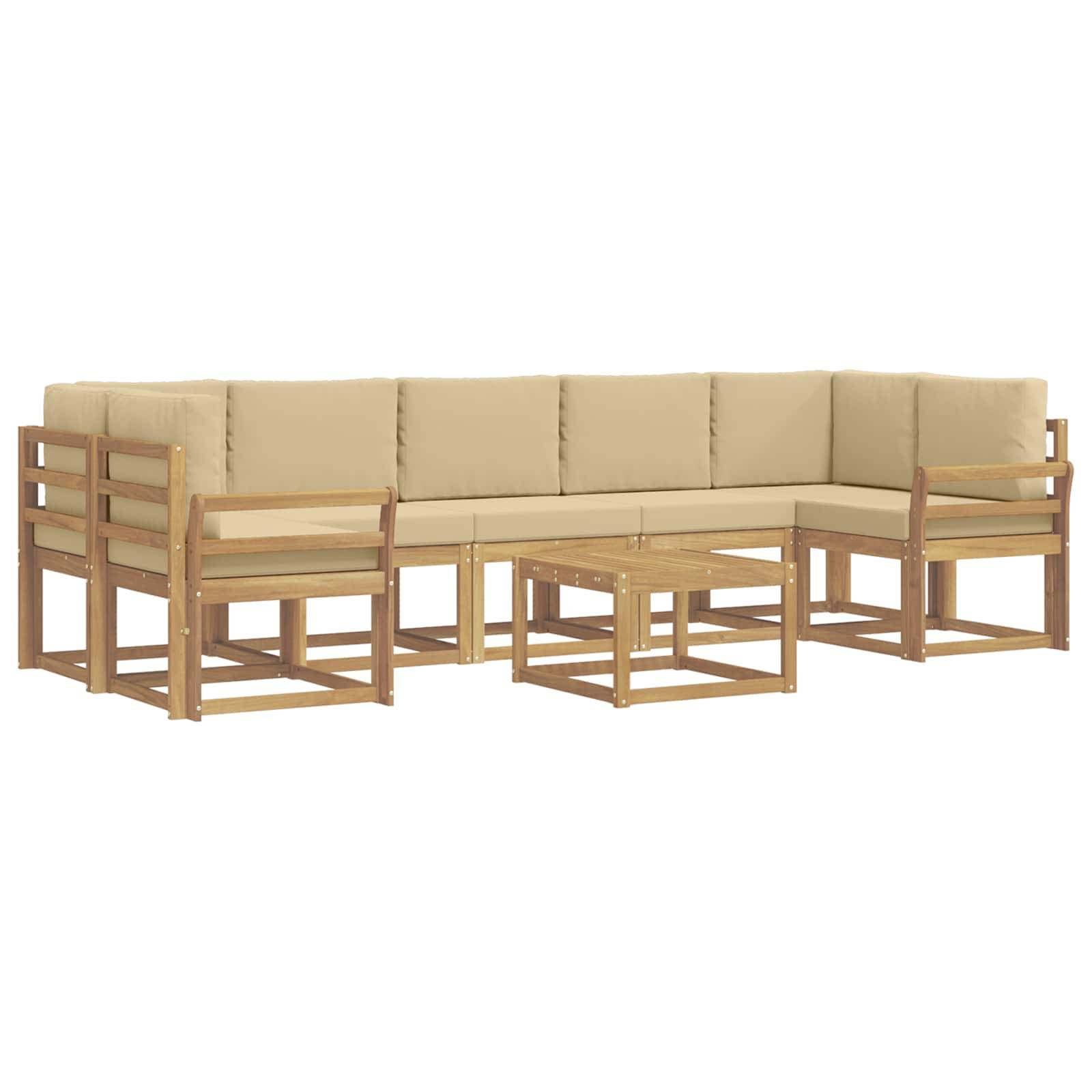 vidaXL Outdoor-Sofagarnitur 6 pcs