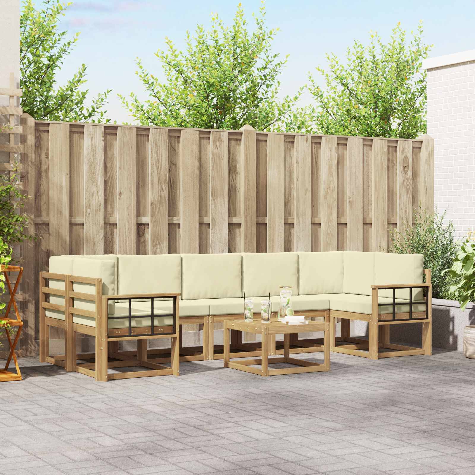 vidaXL Outdoor-Sofagarnitur 6 pcs