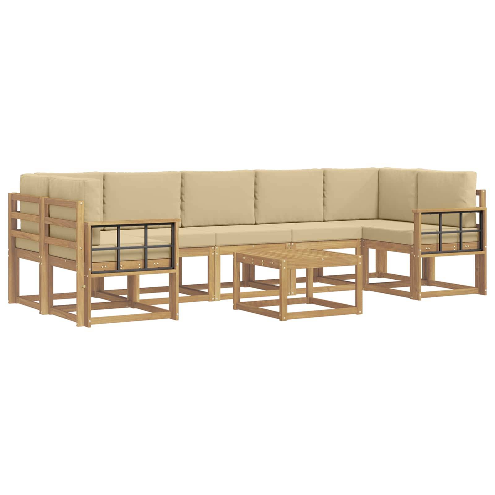 vidaXL Outdoor-Sofagarnitur 6 pcs