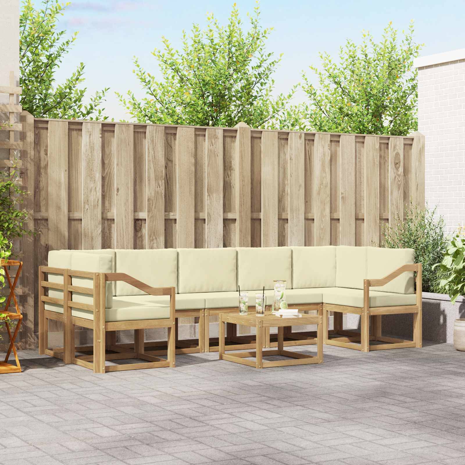 vidaXL Outdoor-Sofagarnitur 6 pcs