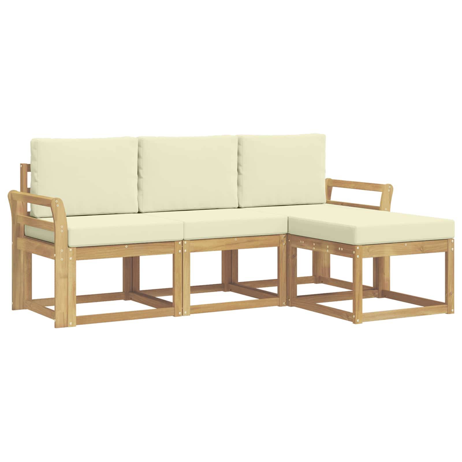 vidaXL Outdoor-Sofagarnitur 4 pcs