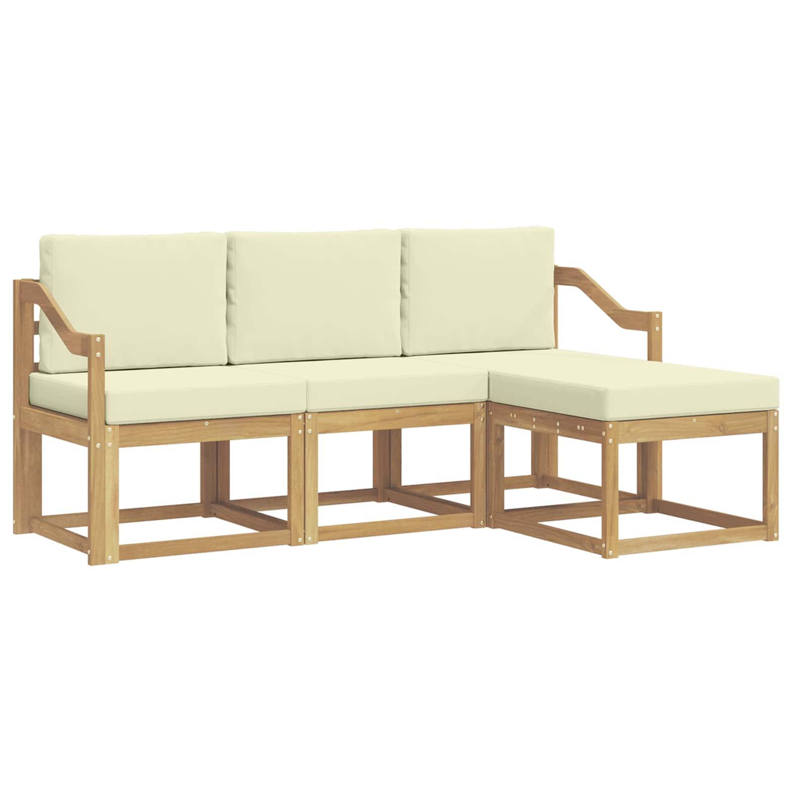 vidaXL Outdoor-Sofagarnitur 4 pcs