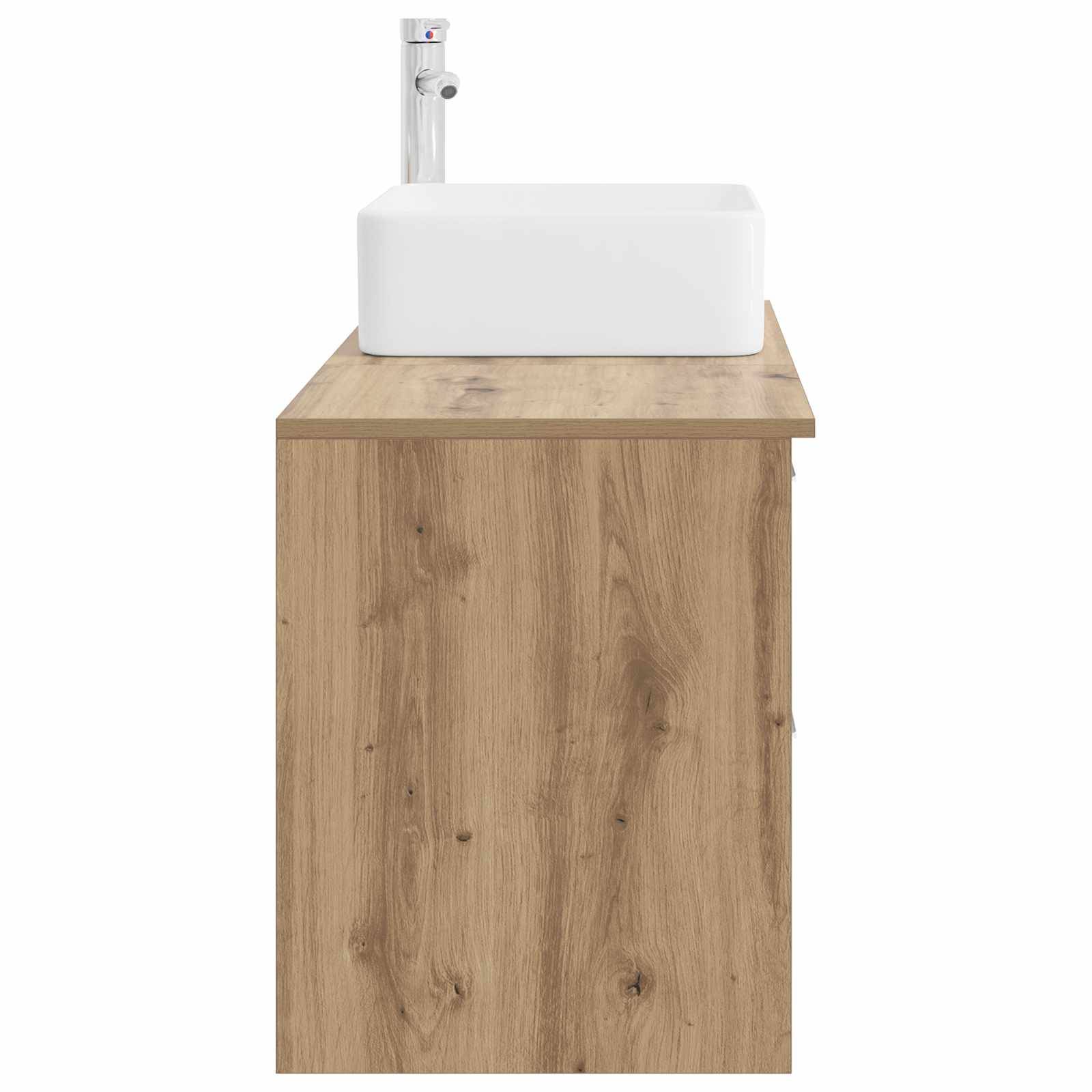 vidaXL Badezimmermöbel-Set 2 pcs Artisan-Eiche Holzwerkstoff