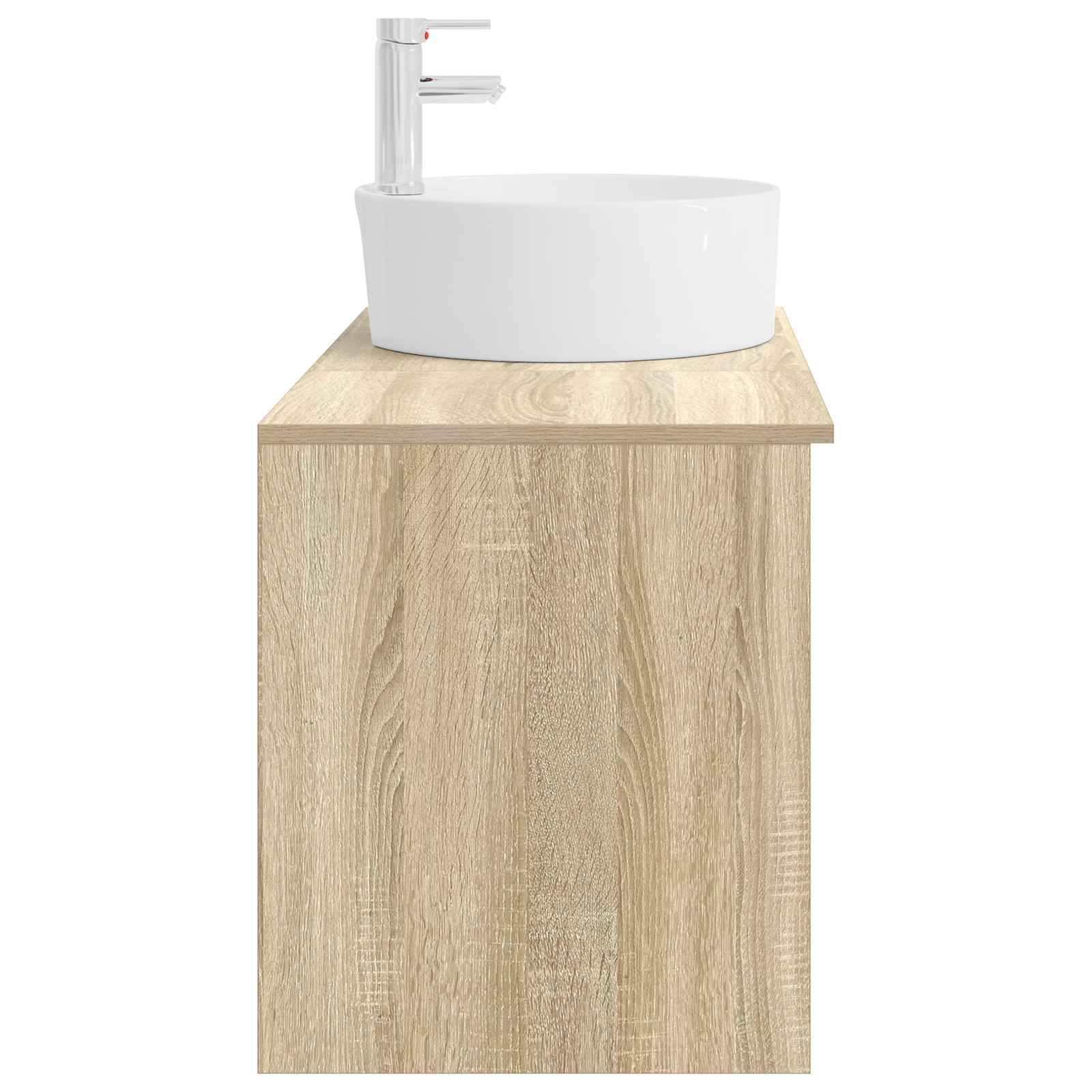 vidaXL Badezimmermöbel-Set 2 pcs Sonoma-Eiche Holzwerkstoff