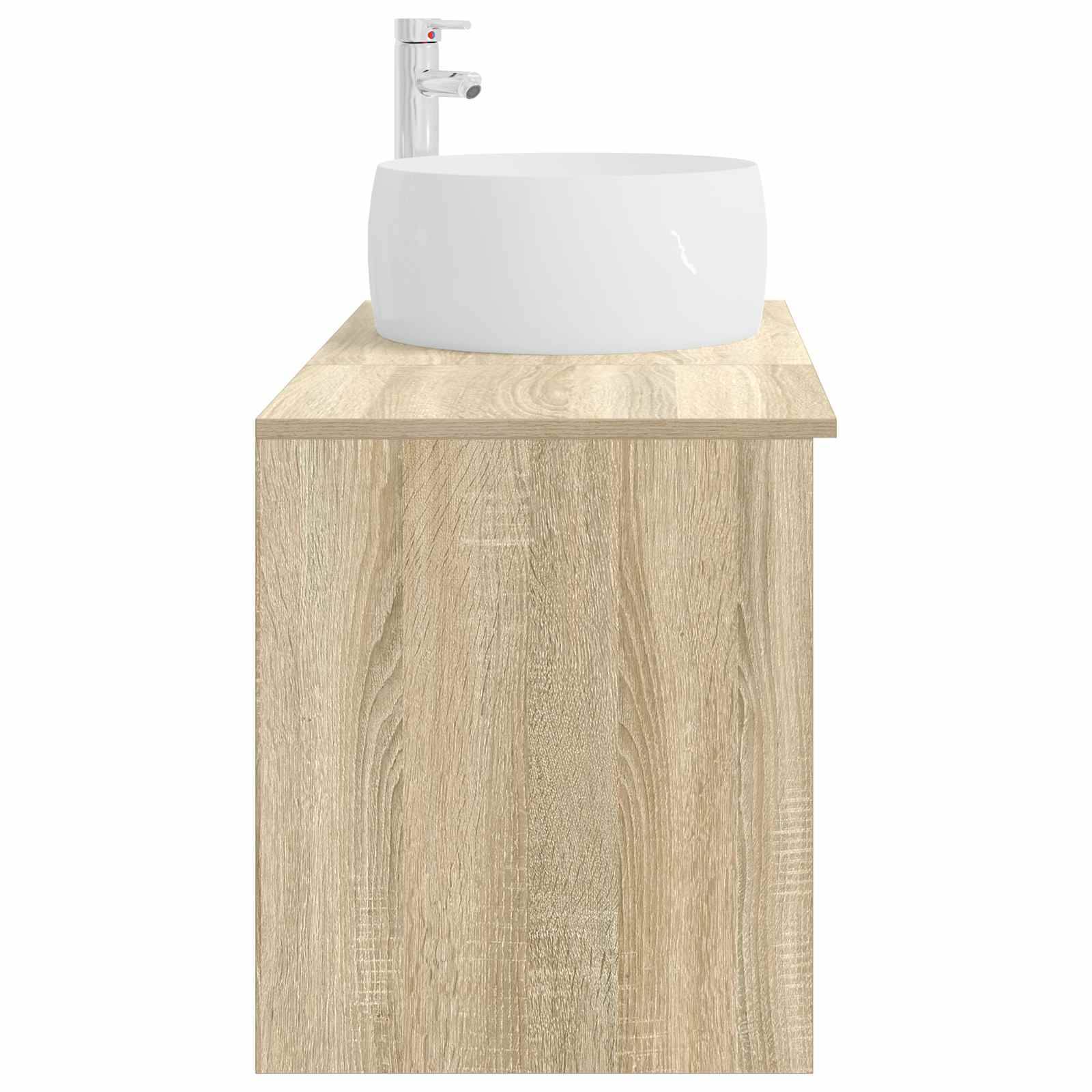 vidaXL Badezimmermöbel-Set 2 pcs Sonoma-Eiche Holzwerkstoff