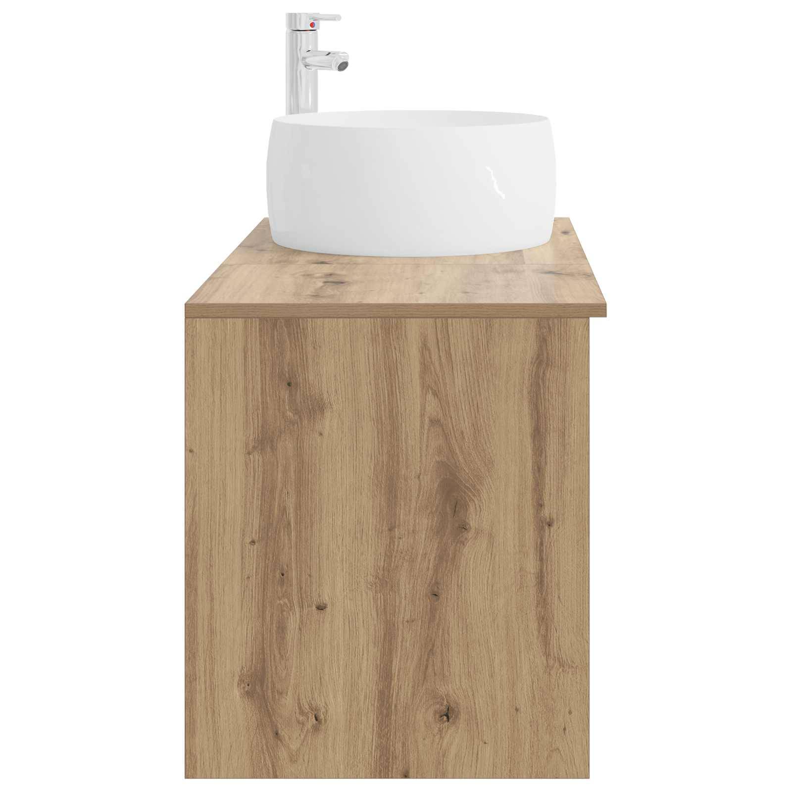 vidaXL Badezimmermöbel-Set 2 pcs Artisan-Eiche Holzwerkstoff