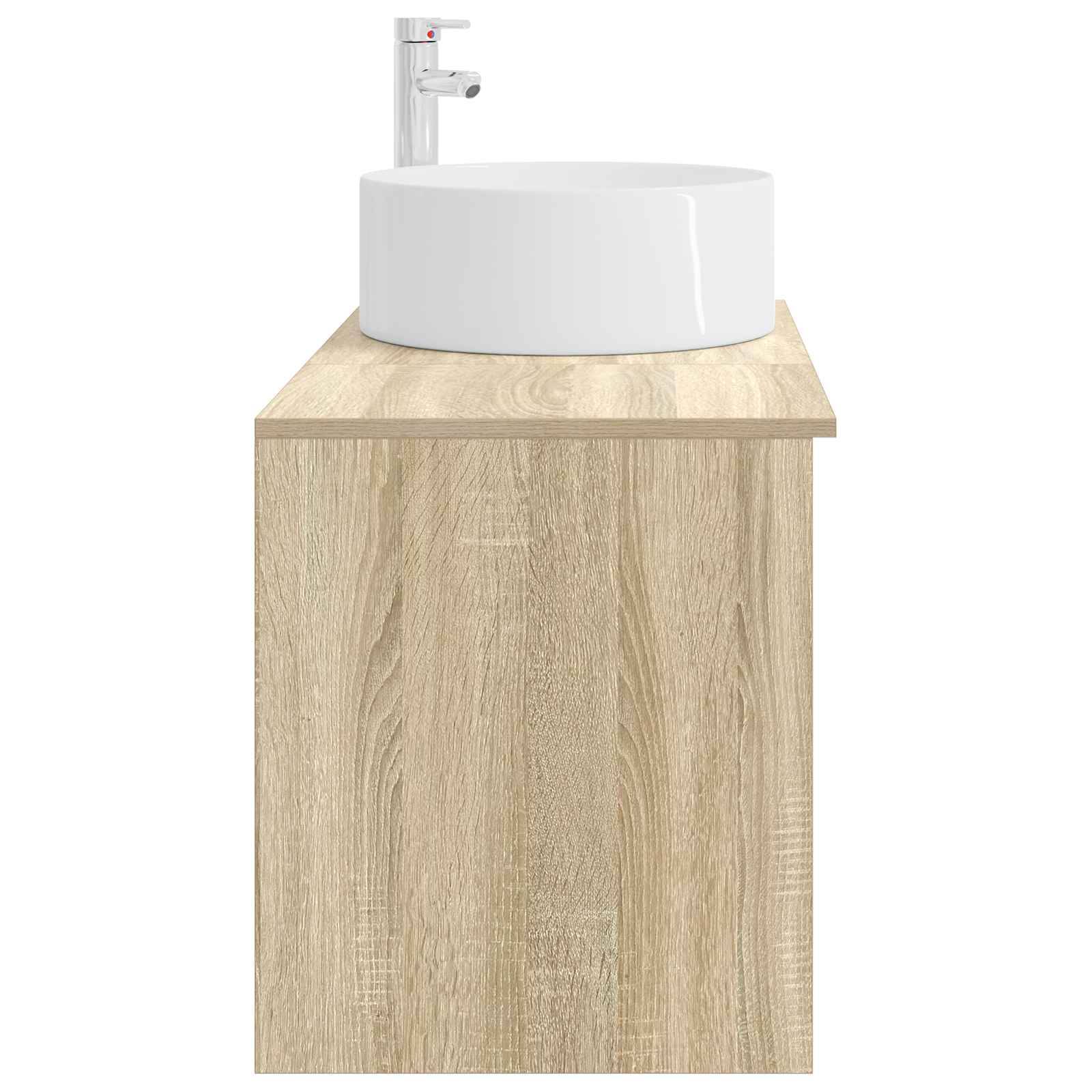 vidaXL Badezimmermöbel-Set 2 pcs Sonoma-Eiche Holzwerkstoff