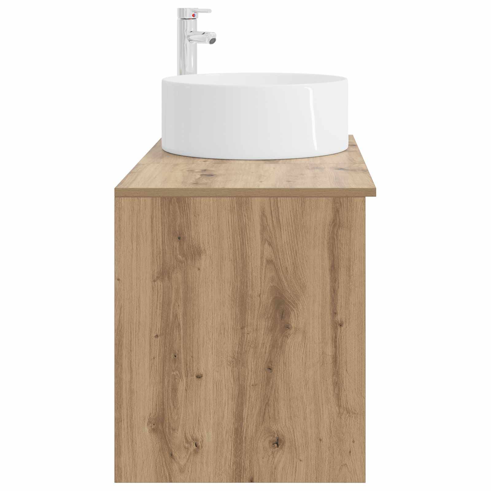 vidaXL Badezimmermöbel-Set 2 pcs Artisan-Eiche Holzwerkstoff