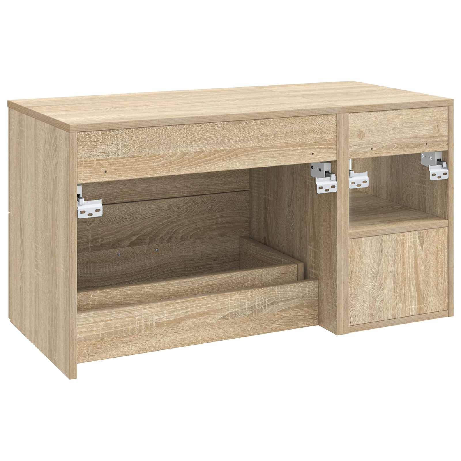 vidaXL Badezimmermöbel-Set 2 pcs Sonoma-Eiche Holzwerkstoff