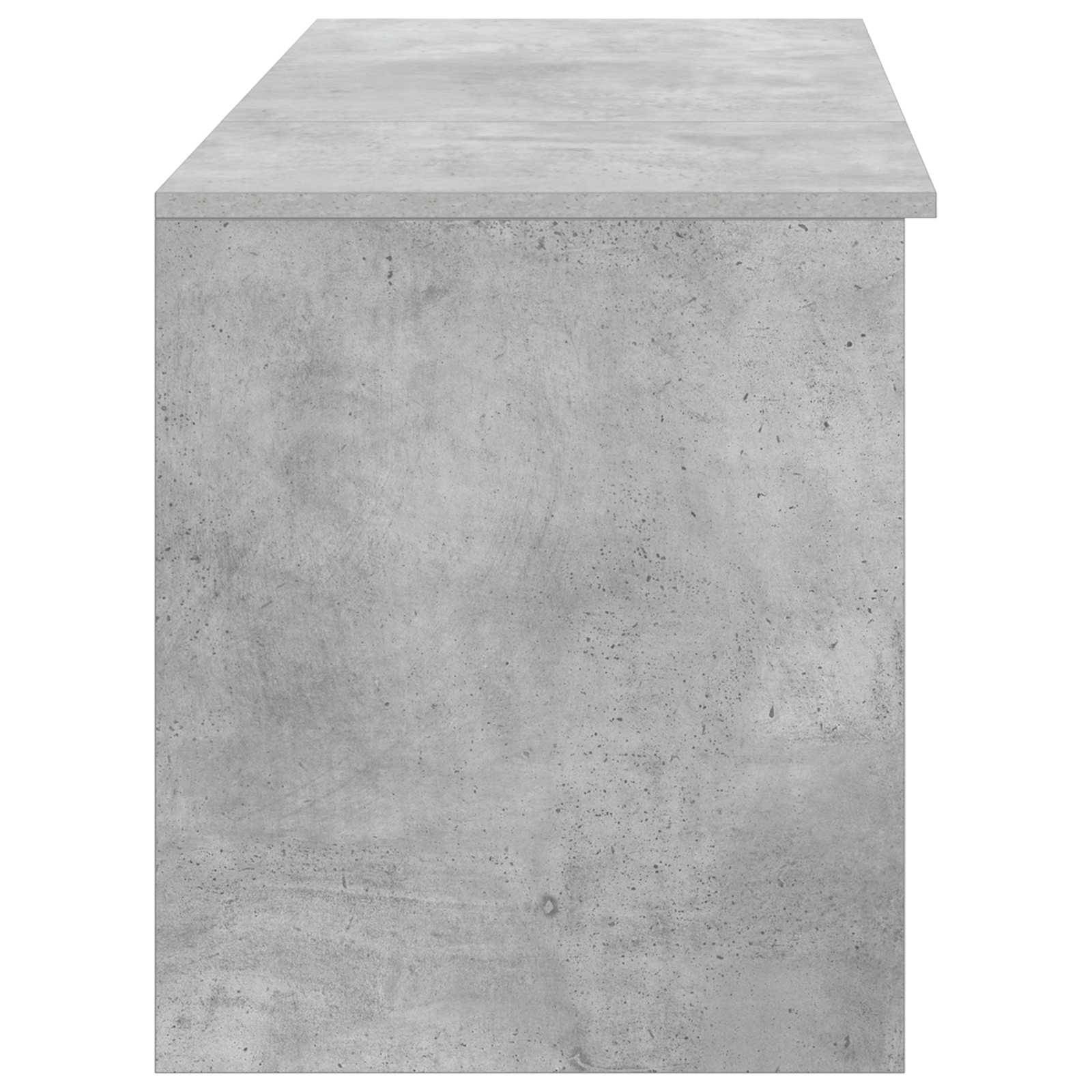vidaXL Badezimmermöbel-Set 2 pcs Betongrau Holzwerkstoff