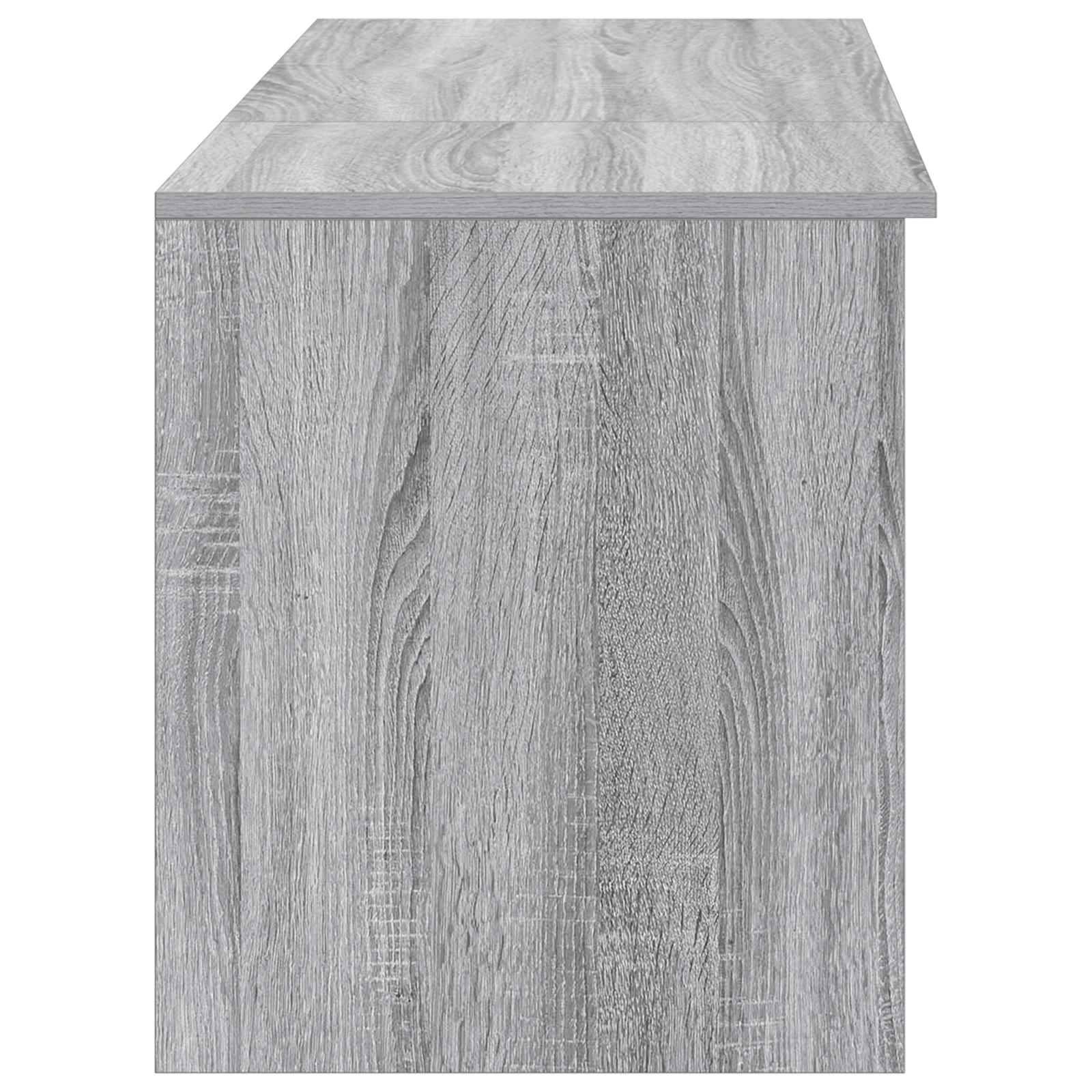 vidaXL Badezimmermöbel-Set 2 pcs Grau Sonoma Holzwerkstoff