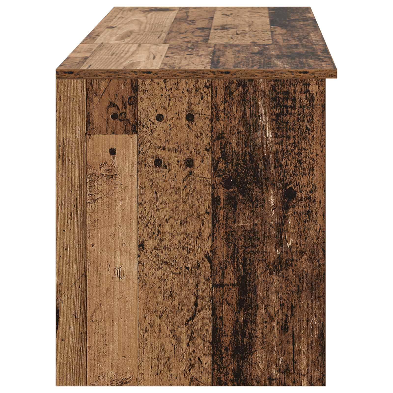 vidaXL Badezimmermöbel-Set 2 pcs Altholz Holzwerkstoff