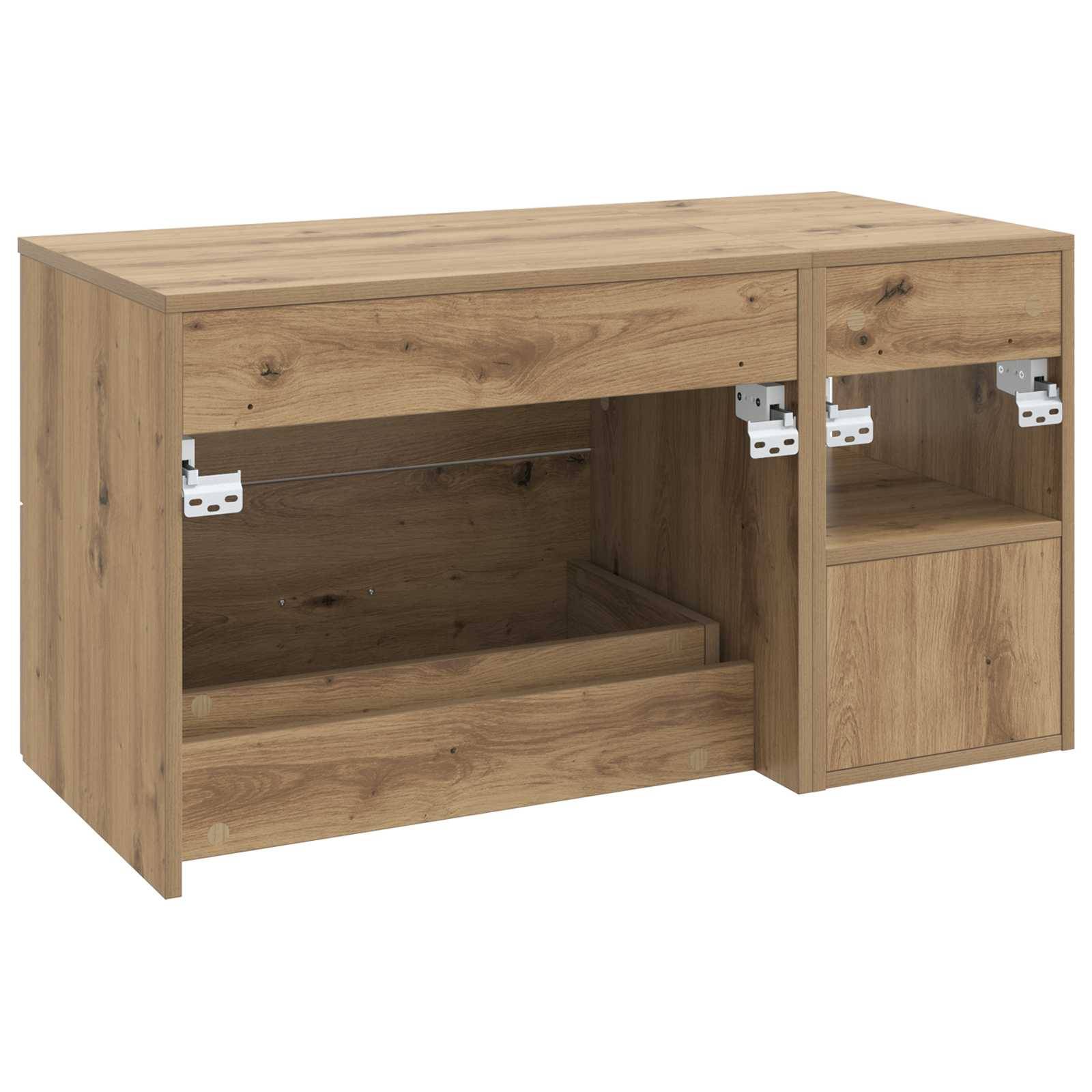 vidaXL Badezimmermöbel-Set 2 pcs Artisan-Eiche Holzwerkstoff