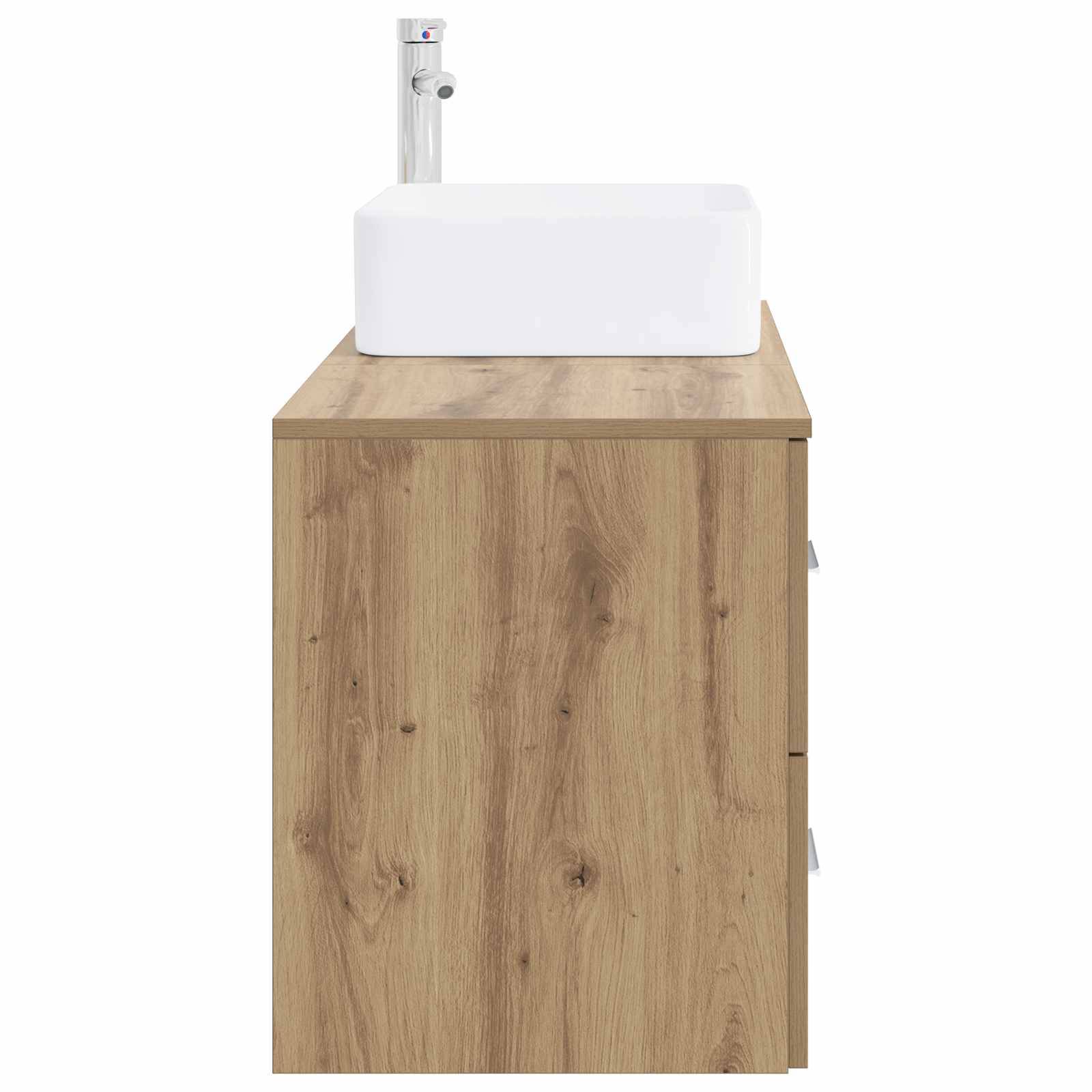 vidaXL Badezimmermöbel-Set 2 pcs Artisan-Eiche Holzwerkstoff