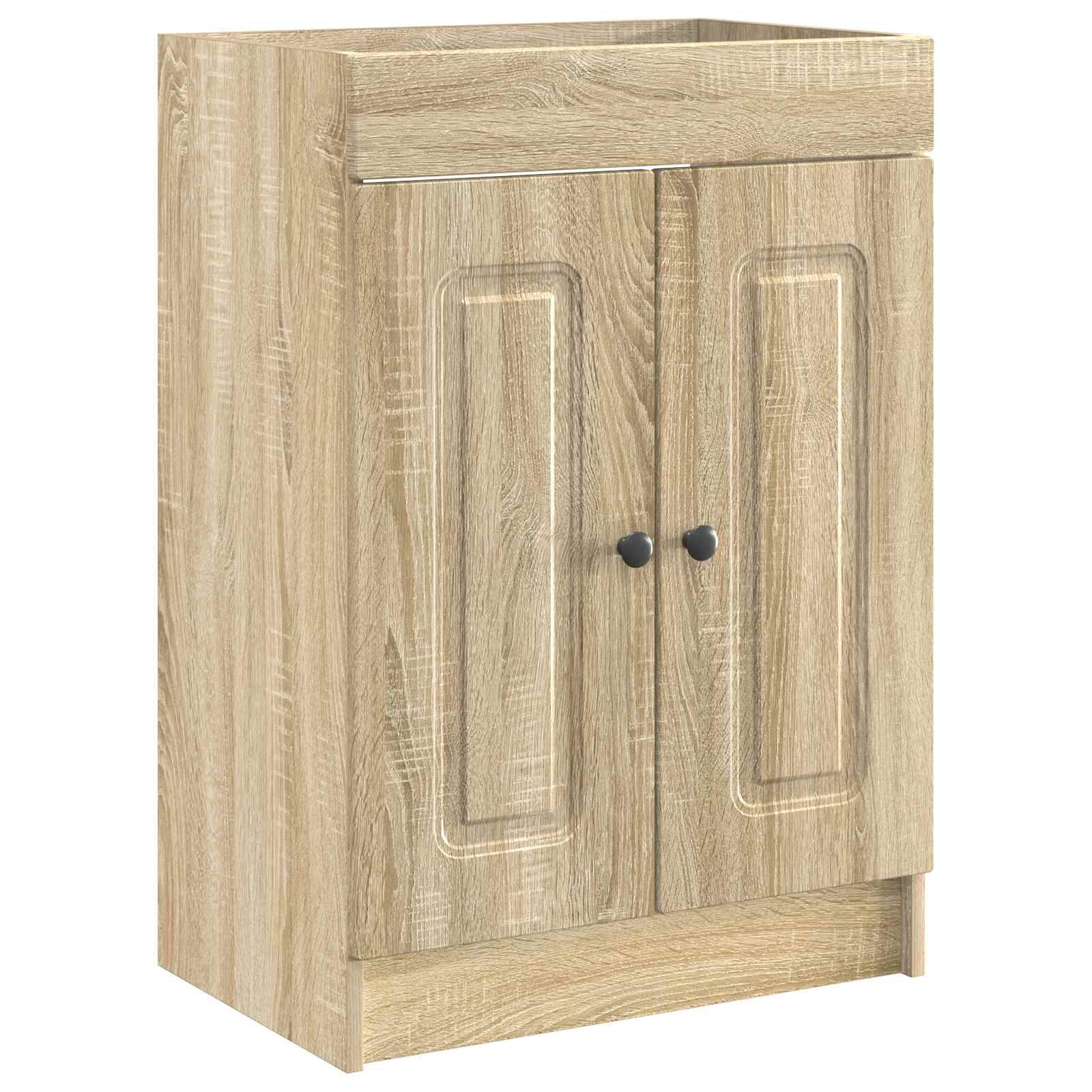 vidaXL Badezimmermöbel-Set Sonoma-Eiche 56 x 37,5 x 81 cm
