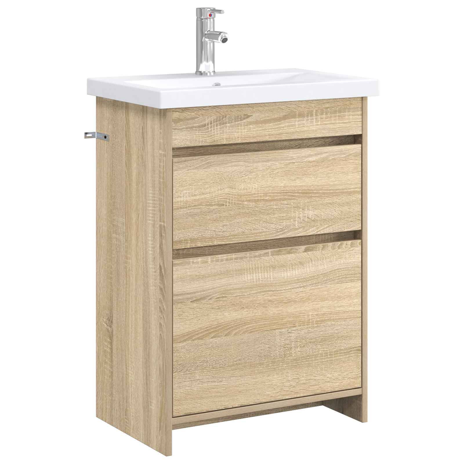 vidaXL Badezimmermöbel-Set Sonoma-Eiche 61 x 40 x 84,5 cm