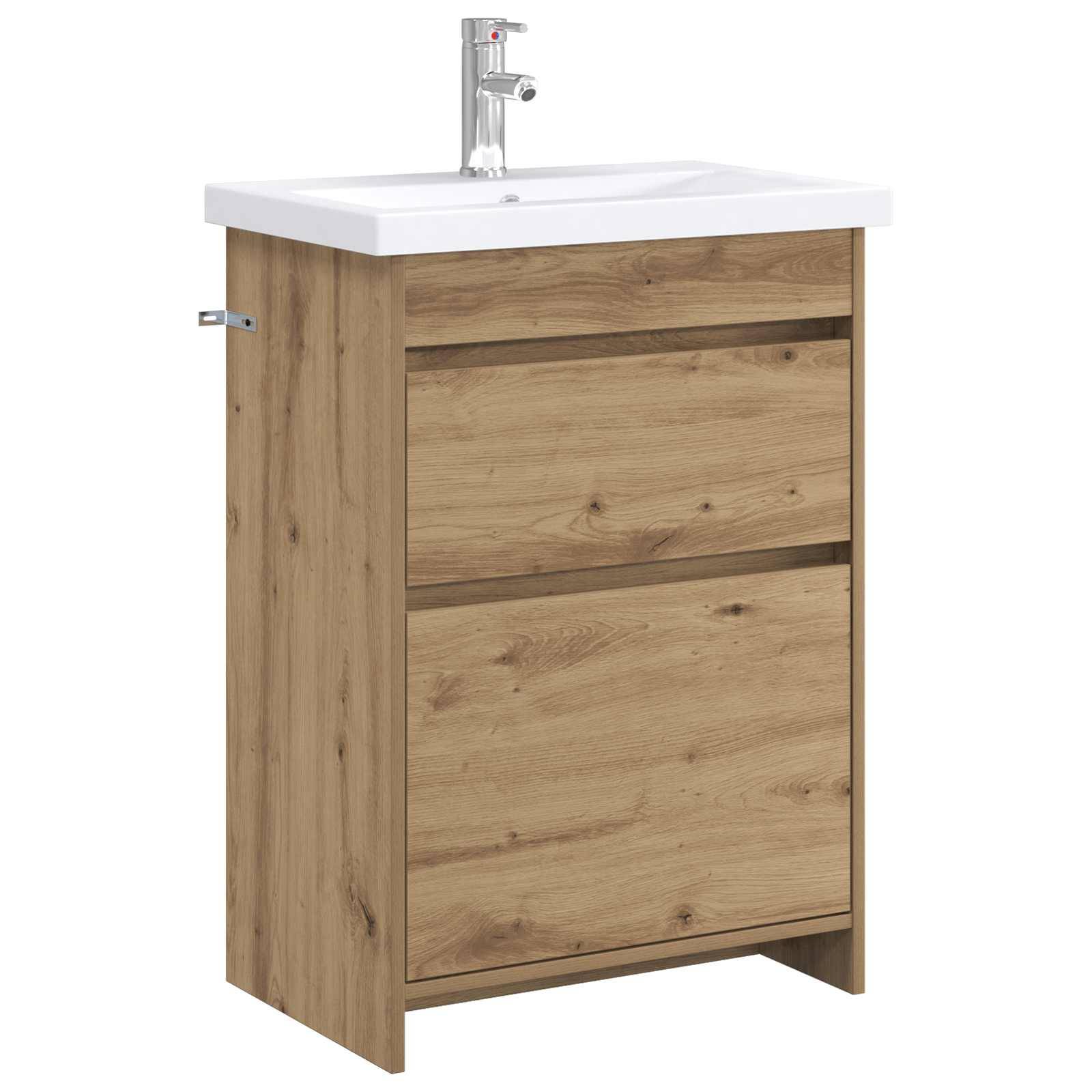 vidaXL Badezimmermöbel-Set Artisan-Eiche 61 x 40 x 84,5 cm