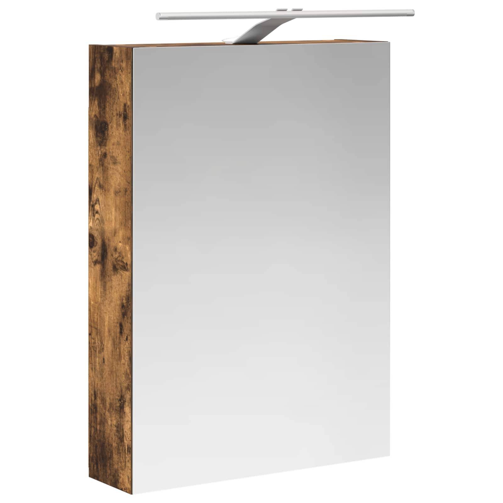 vidaXL Badezimmerschrank-Set 5 pcs Geräucherte Eiche 50 x 14,5 x 70 cm