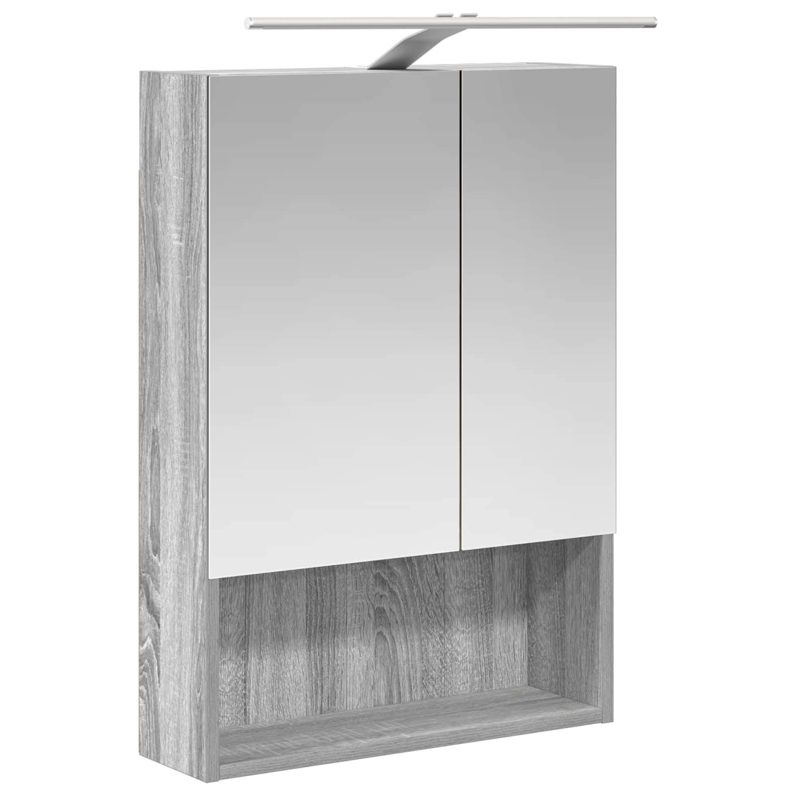 vidaXL Badezimmerschrank-Set 5 pcs Grau Sonoma 50 x 14,5 x 70 cm