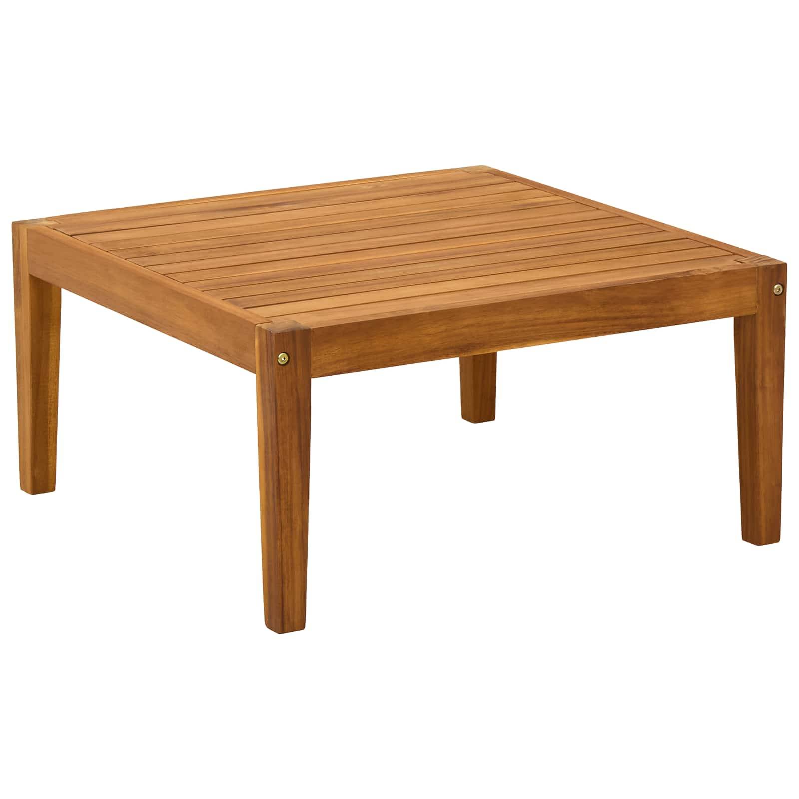 vidaXL Tisch Massivholz Akazie Natur 60 x 60 x 30 cm