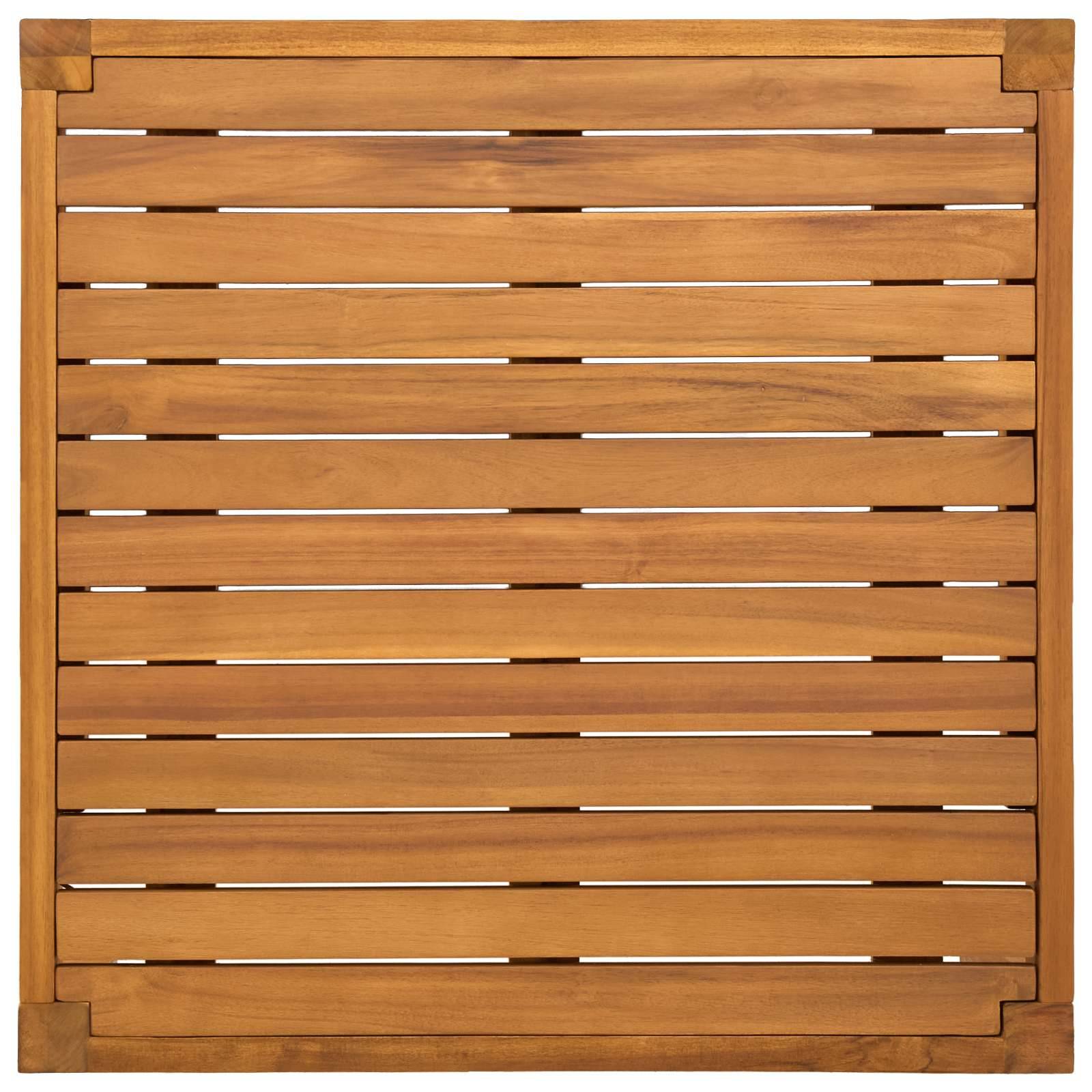 vidaXL Tisch Massivholz Akazie Natur 60 x 60 x 30 cm