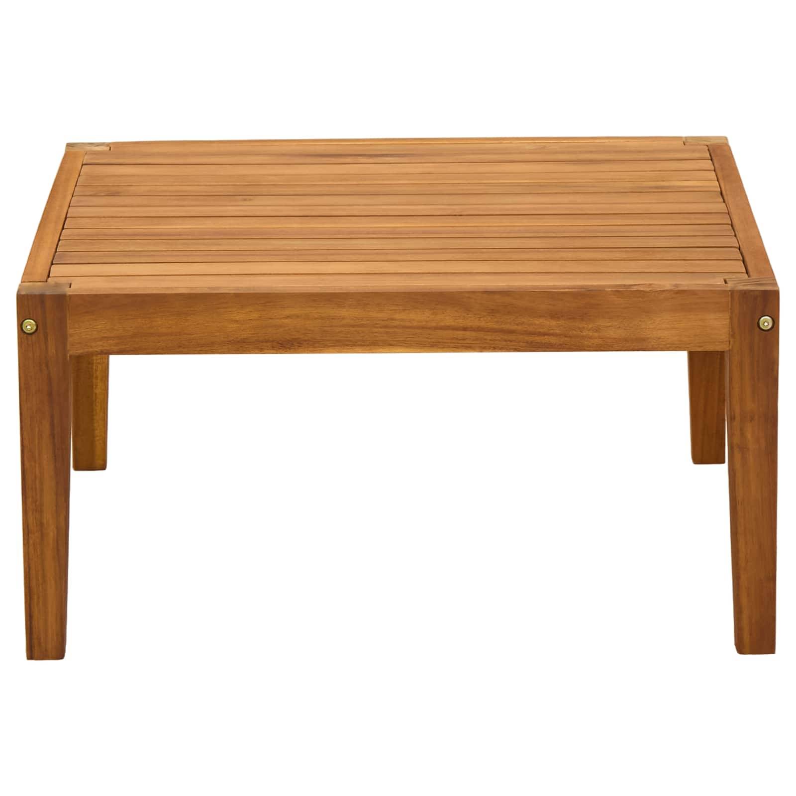 vidaXL Tisch Massivholz Akazie Natur 60 x 60 x 30 cm