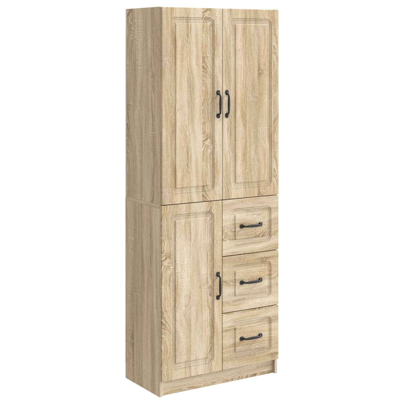 vidaXL Schrankset 2 pcs Sonoma-Eiche Holzwerkstoff