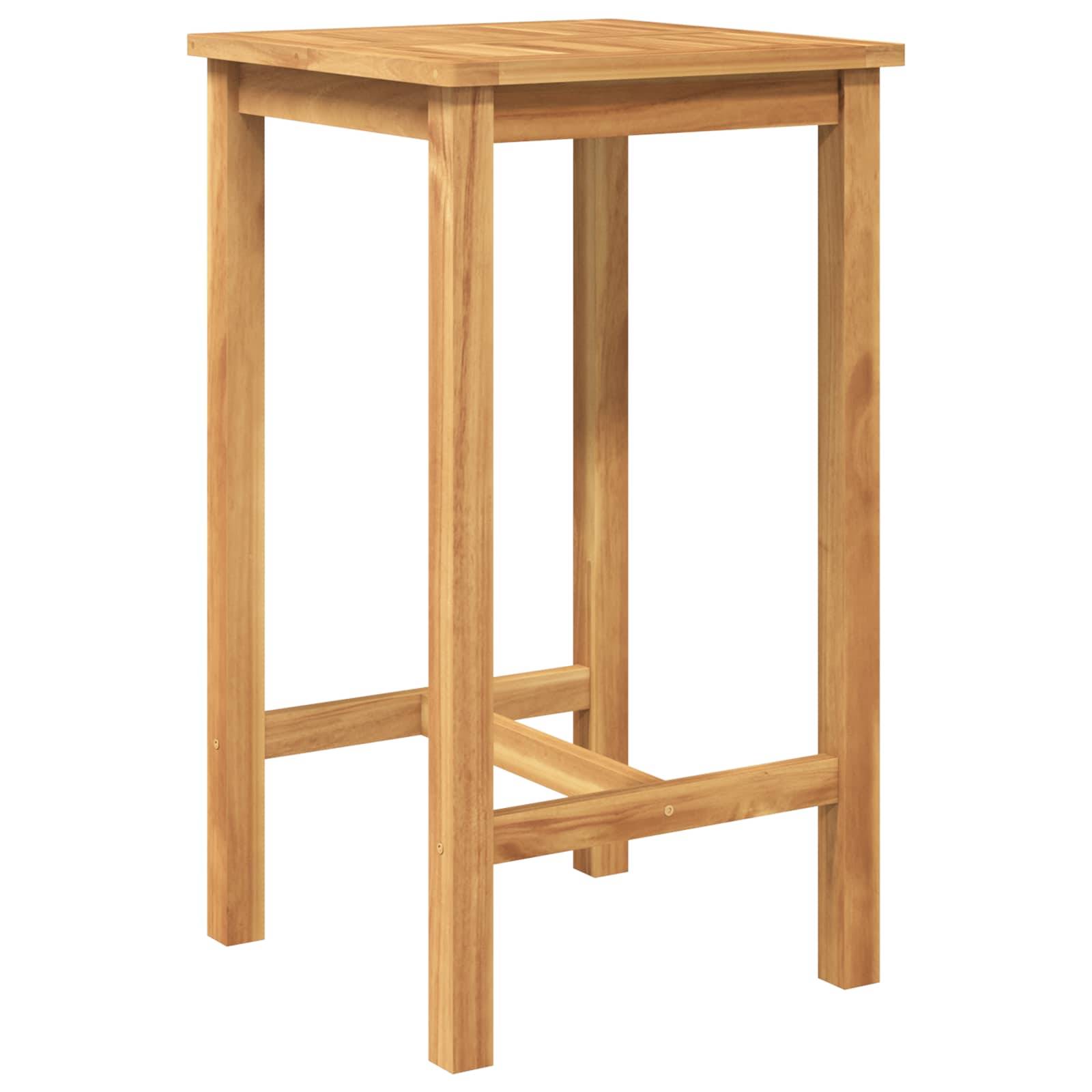 vidaXL Outdoor Bar Set 3 pcs Unbehandelt Massivholz Teak