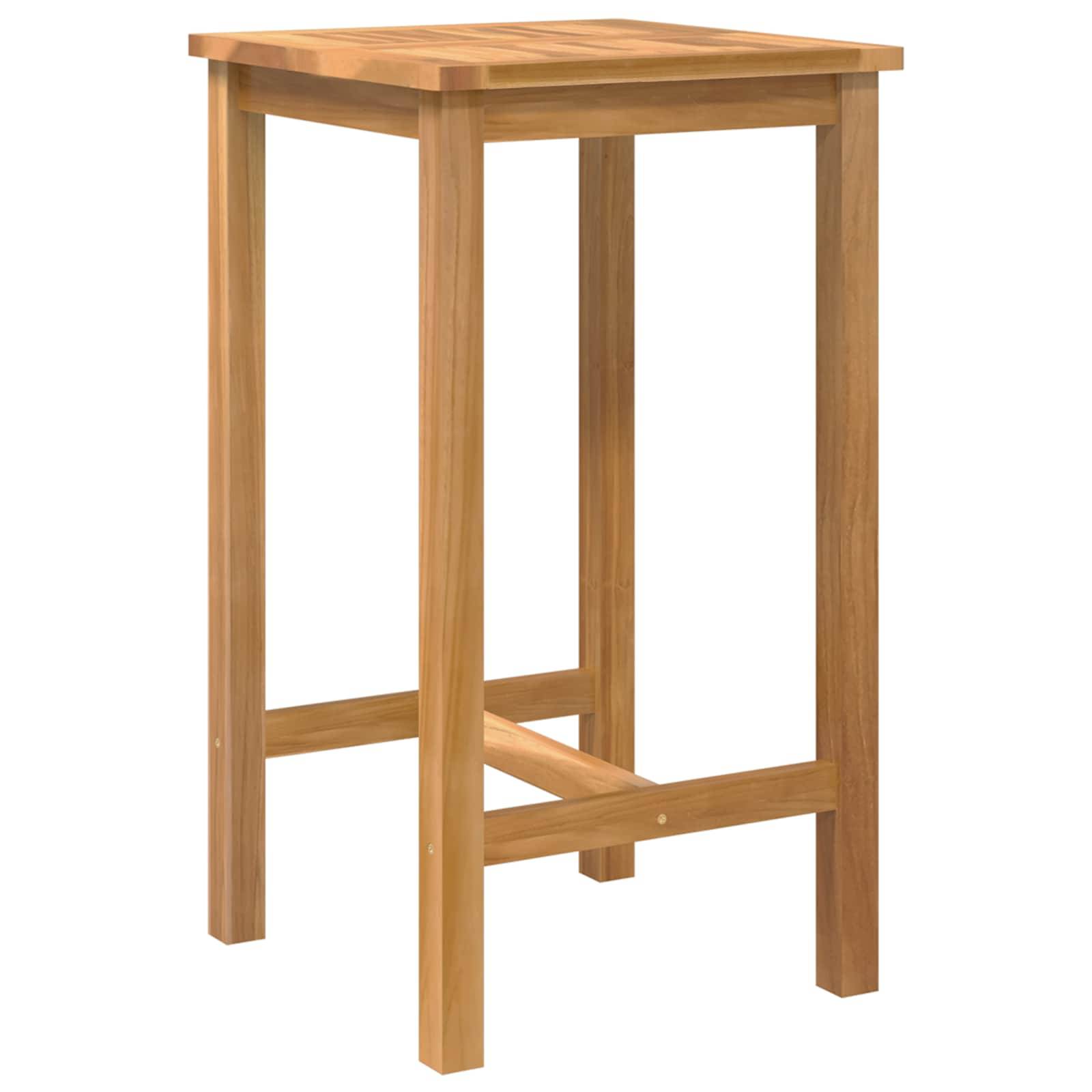 vidaXL Outdoor Bar Set 3 pcs Unbehandelt Massivholz Teak