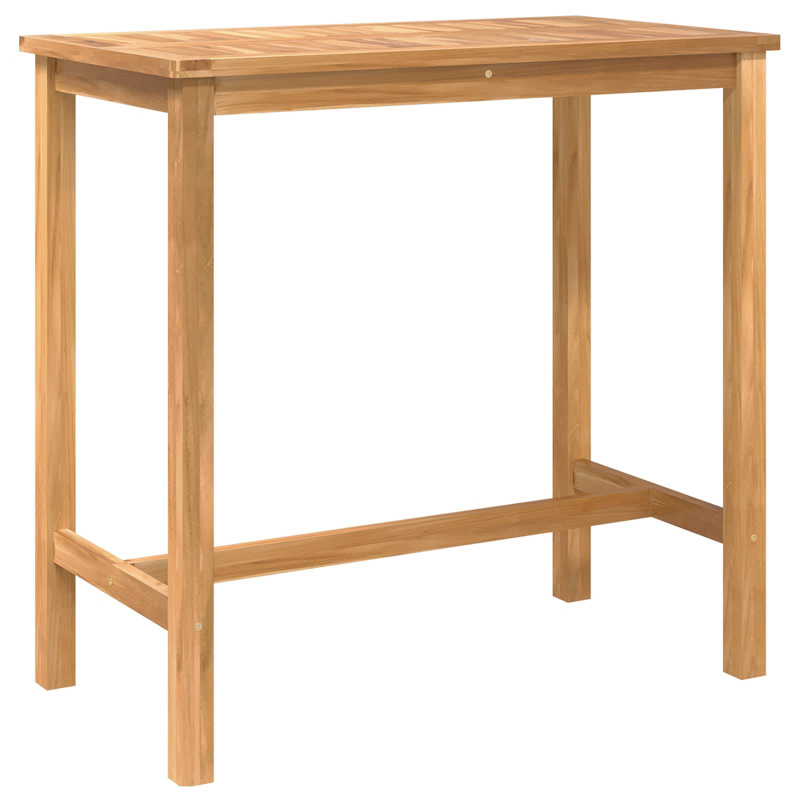 vidaXL Outdoor Bar Set 5 pcs Unbehandelt Massivholz Teak