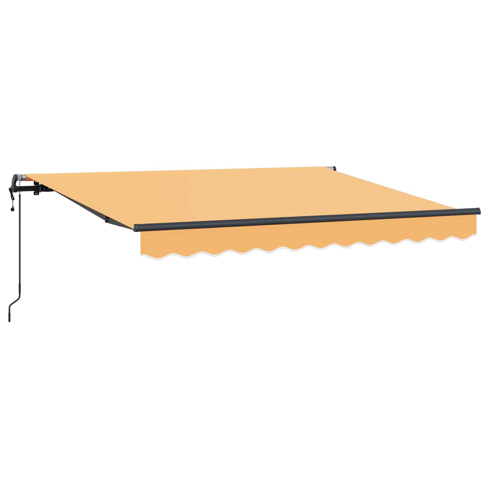 vidaXL Einziehbare Markise Sand 450 x 350 cm Stoff und Aluminium